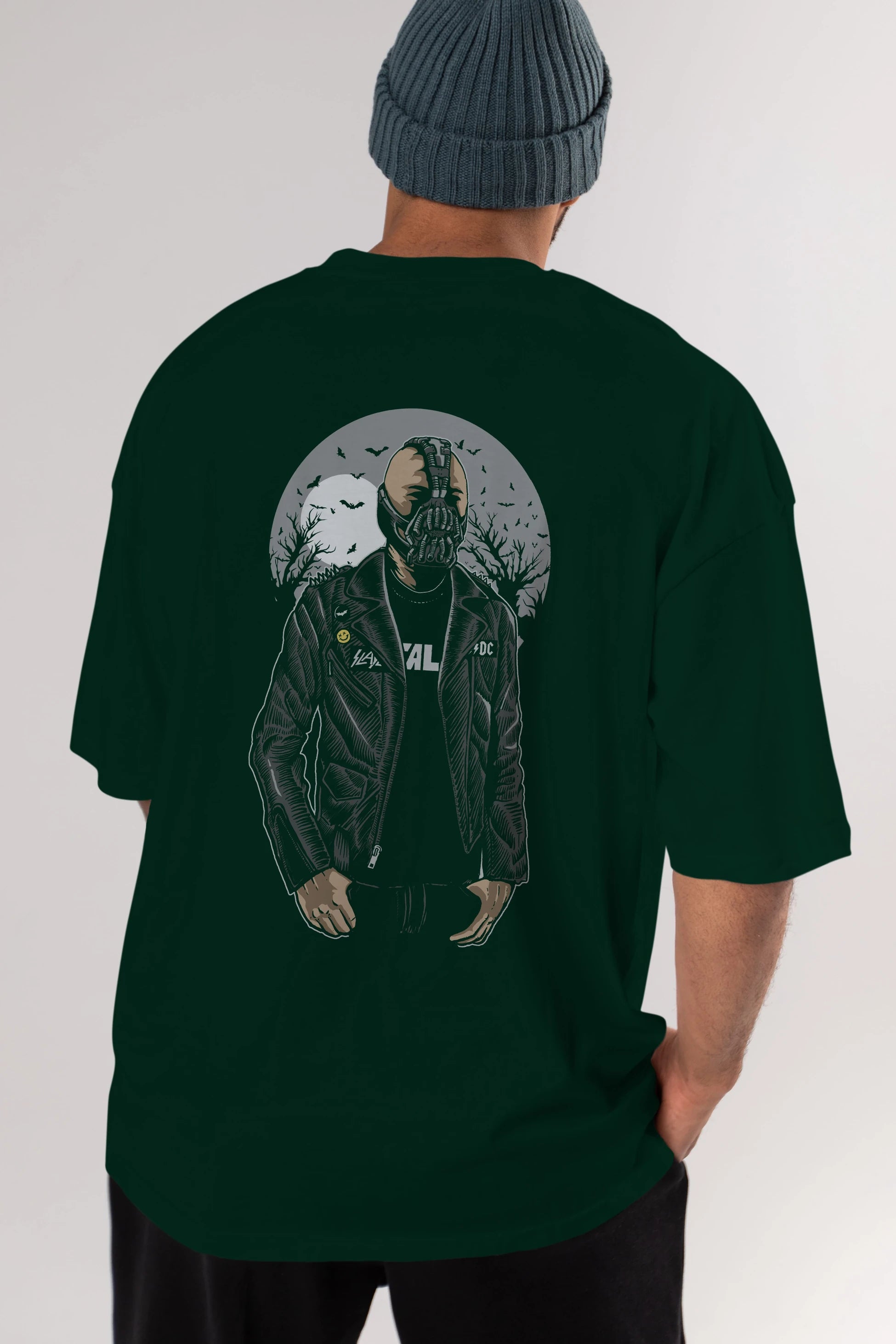 Bane Arka Baskılı Oversize t-shirt Erkek Kadın Unisex %100 Pamuk