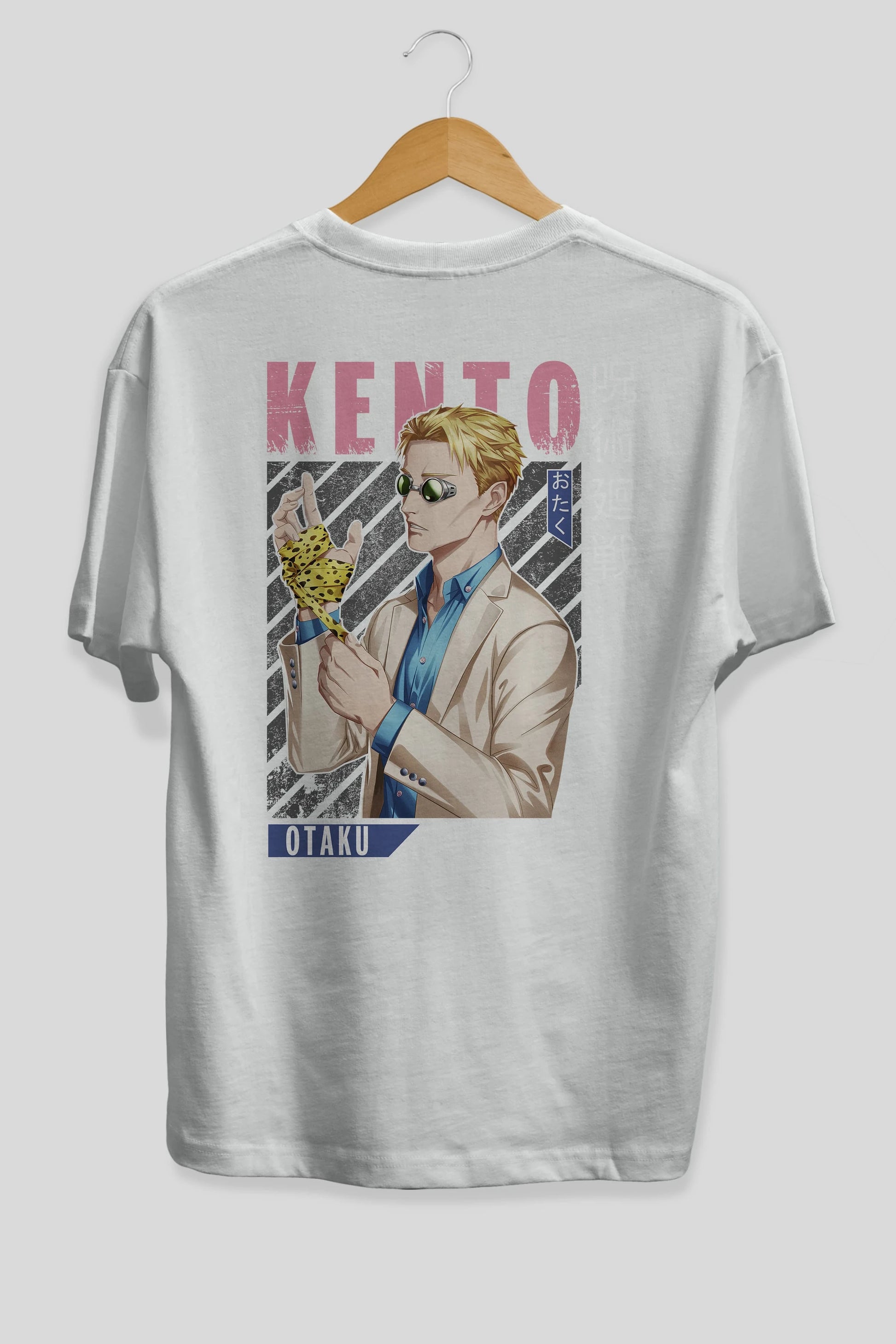 Kento Nanami Anime Arka Baskılı Oversize t-shirt Erkek Kadın Unisex