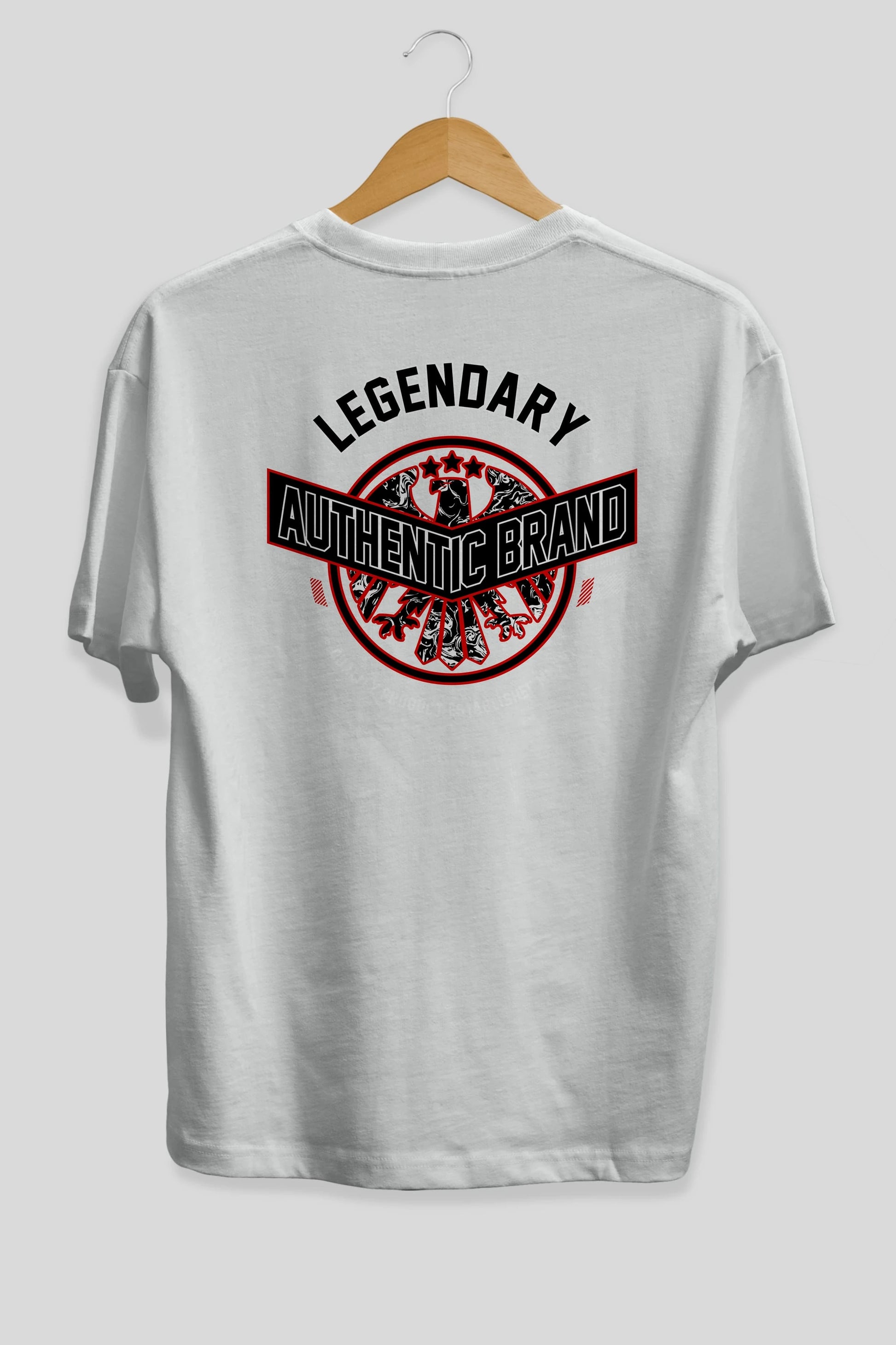 Legendary Brand Arka Baskılı Oversize t-shirt Erkek Kadın Unisex