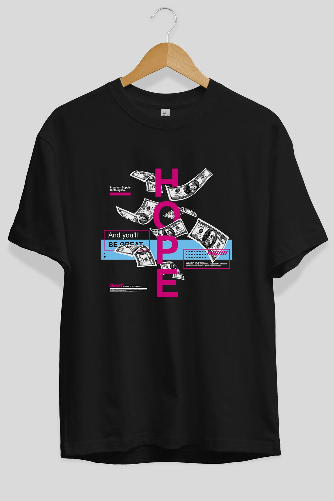 Hope Ön Baskılı Oversize t-shirt Erkek Kadın Unisex