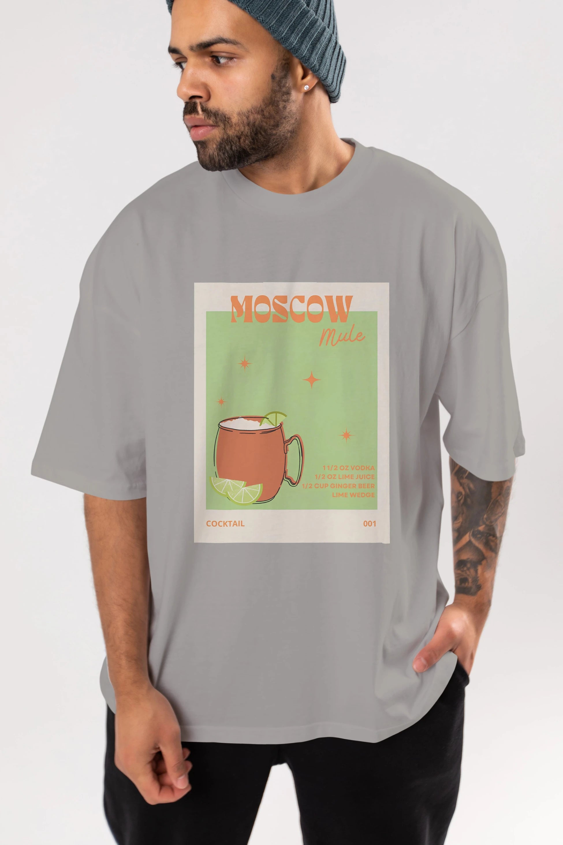 Moscow Mule 2 Ön Baskılı Oversize t-shirt Erkek Kadın Unisex %100 Pamuk Bisiklet Yaka tişort