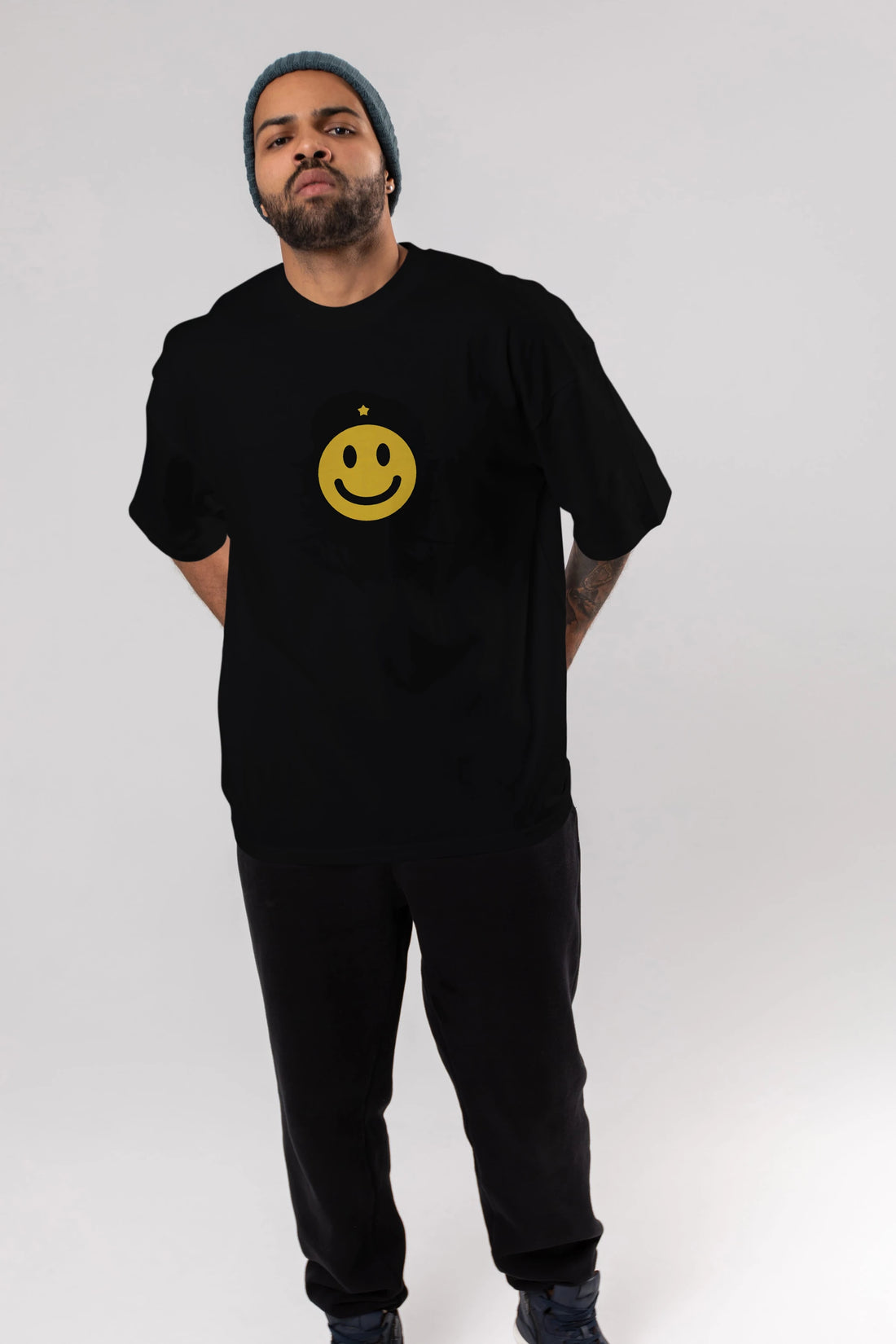 Che Smile Ön Baskılı Oversize t-shirt %100 pamuk Erkek Kadın Unisex