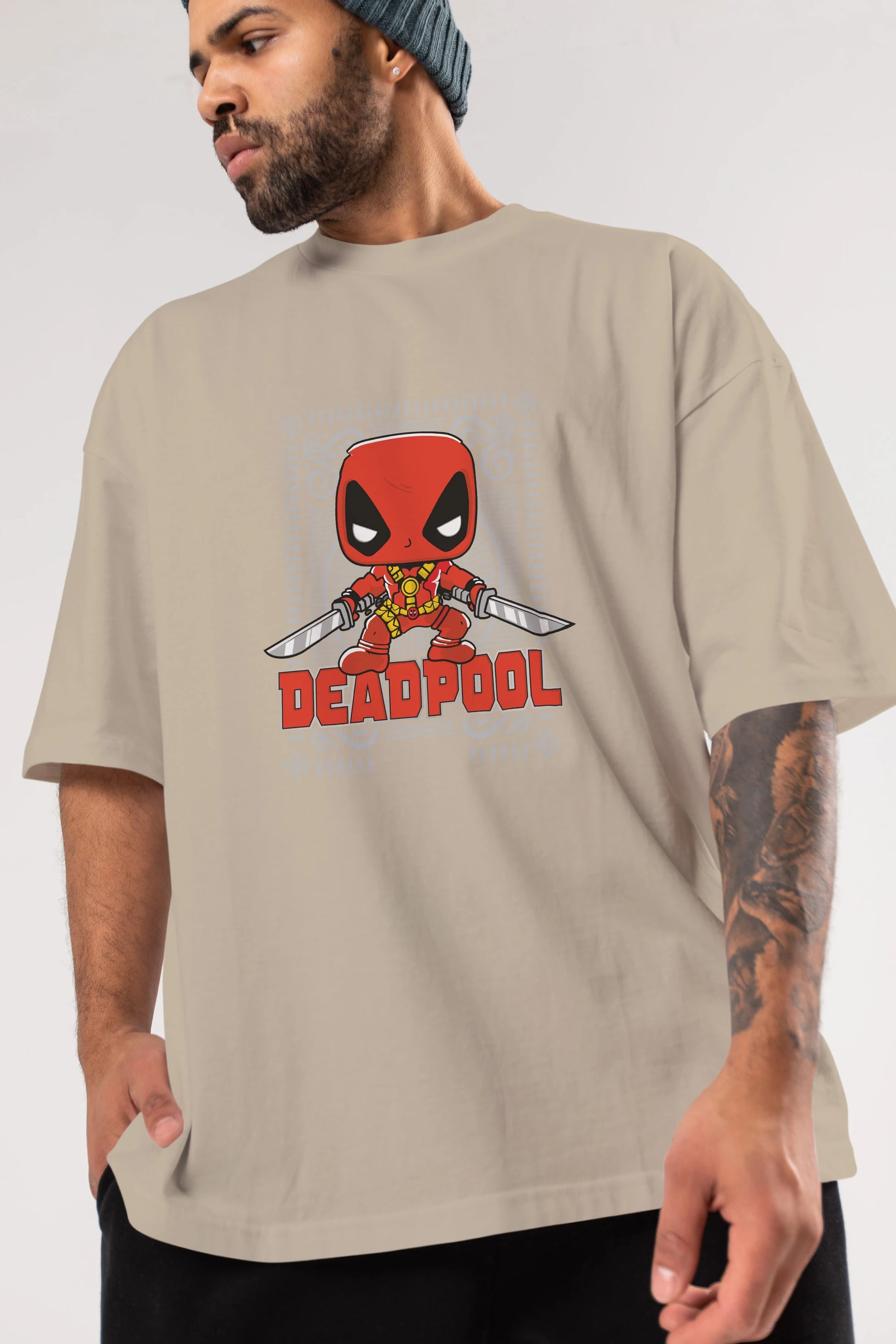 Deadpool (17) Ön Baskılı Oversize t-shirt Erkek Kadın Unisex %100 Pamuk Bisiklet Yaka tişort