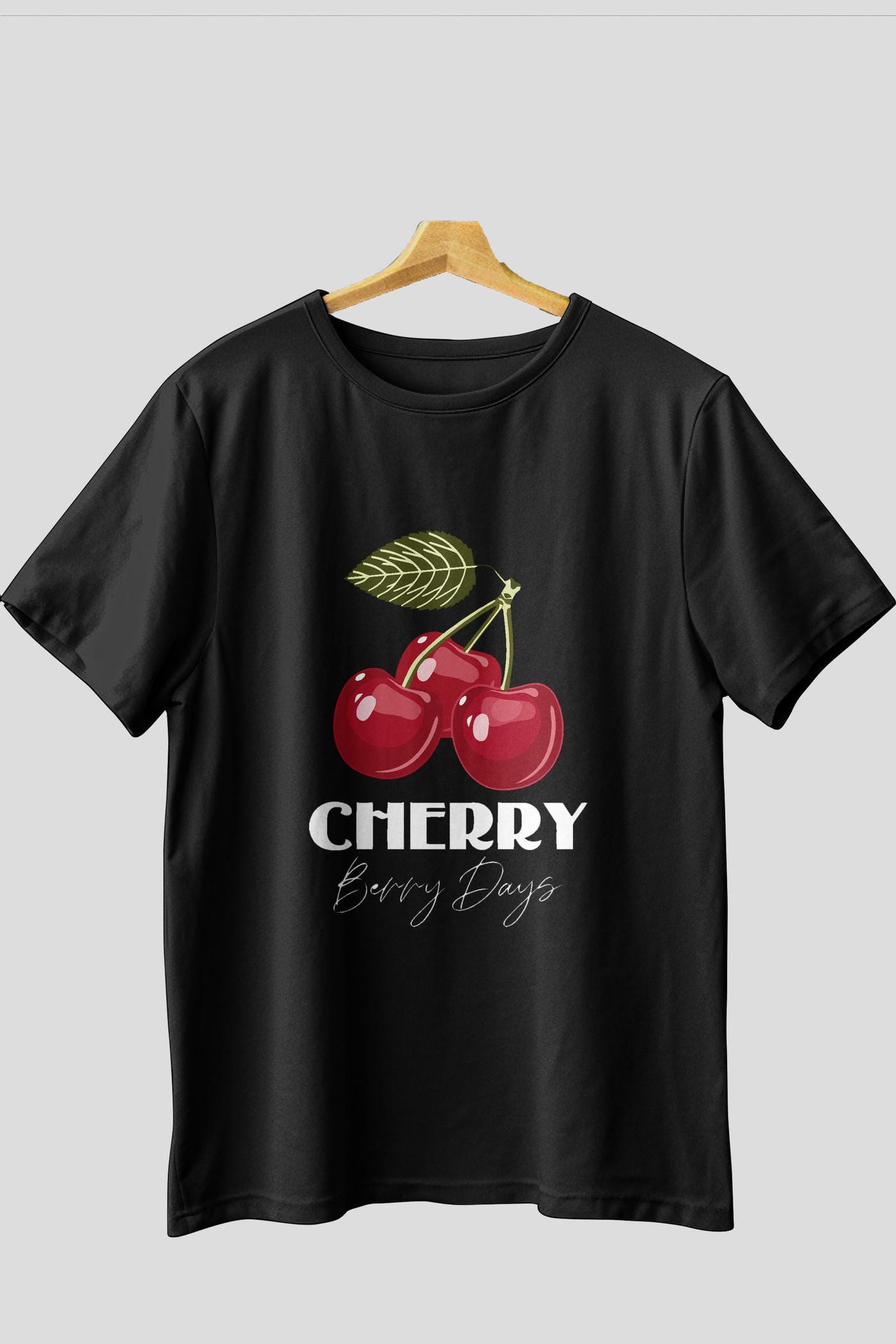 Cherry Cherries 12 Ön Baskılı Oversize t-shirt Erkek Kadın Pamuk Bisiklet Yaka tişort