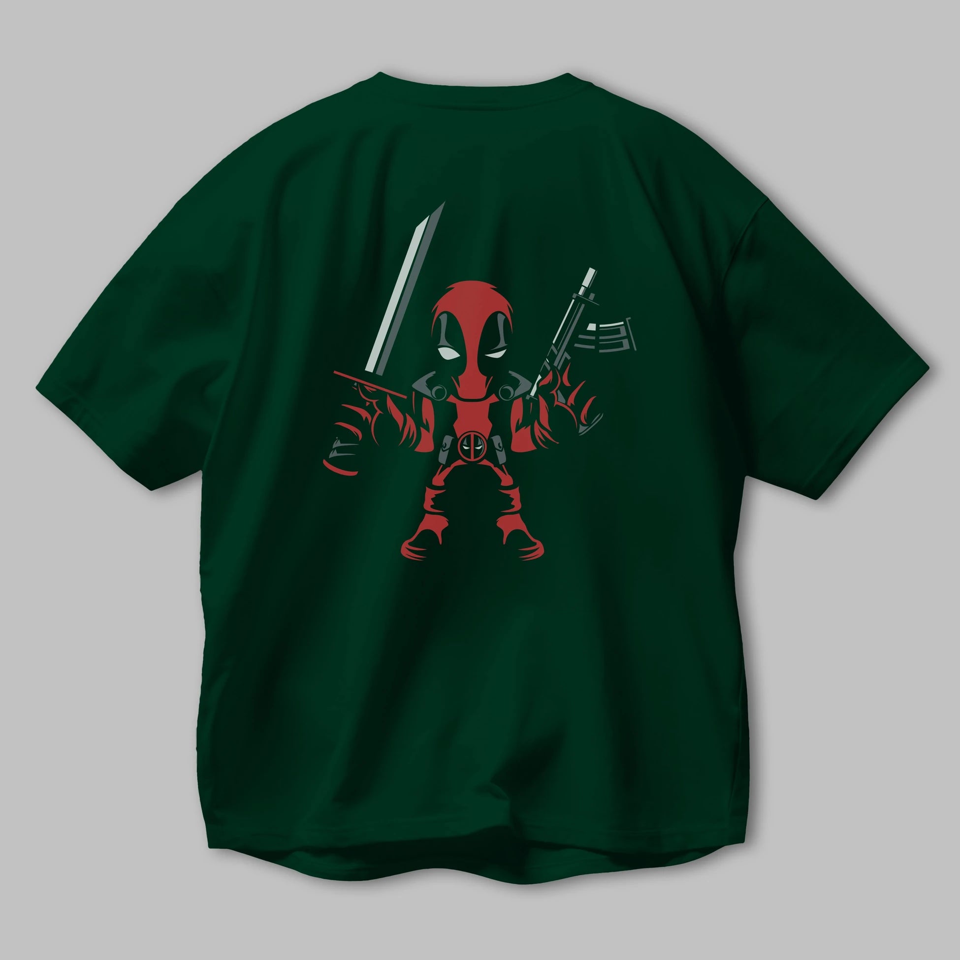Deadpool (11) Arka Baskılı Oversize t-shirt Erkek Kadın Unisex %100 Pamuk Bisiklet Yaka tişort
