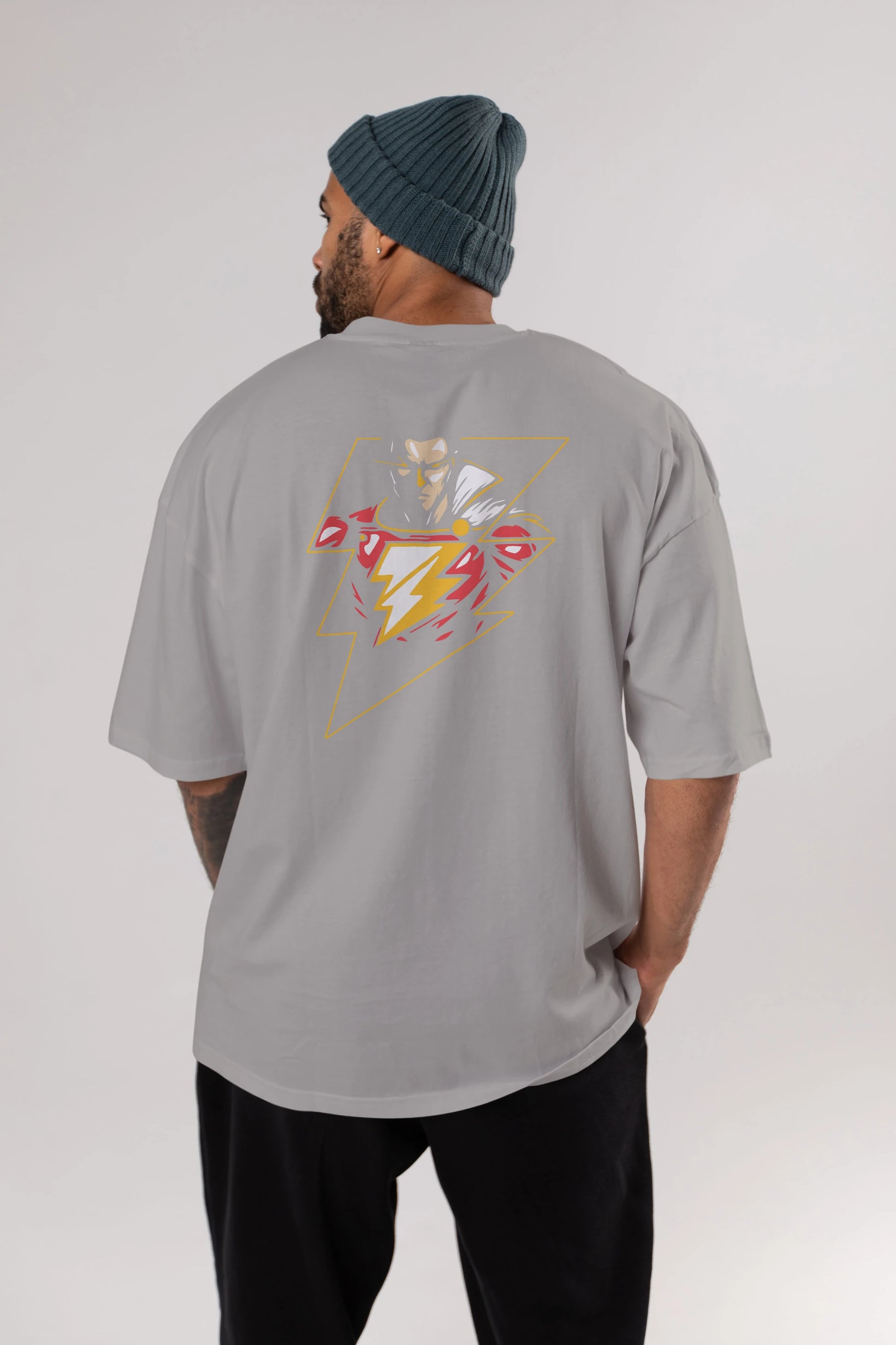 Flash Avengers (3) Arka Baskılı Oversize t-shirt Erkek Kadın Unisex %100 Pamuk Bisiklet Yaka tişort