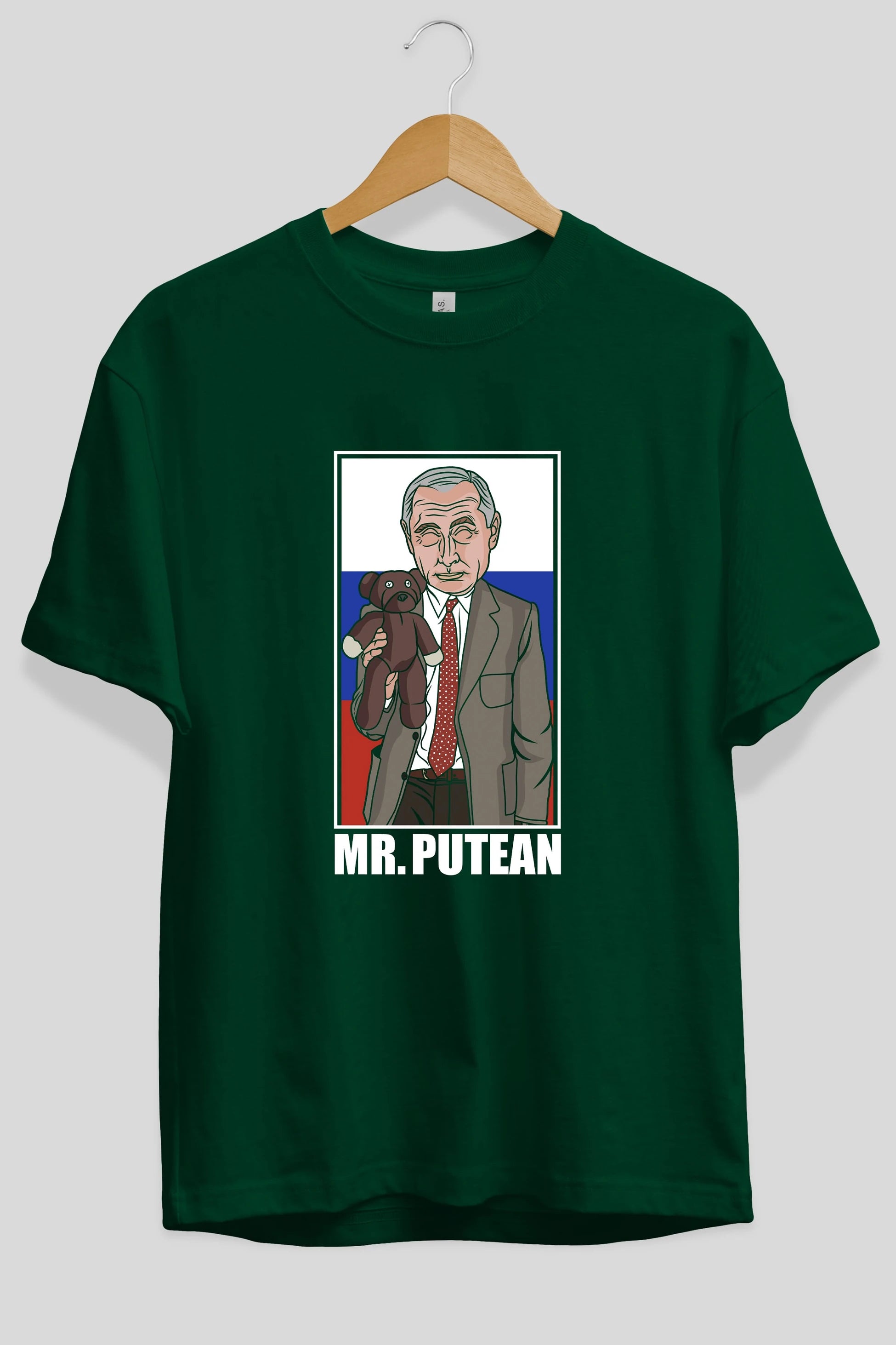 Mr Putean Ön Baskılı Oversize t-shirt Erkek Kadın Unisex %100 Pamuk tişort