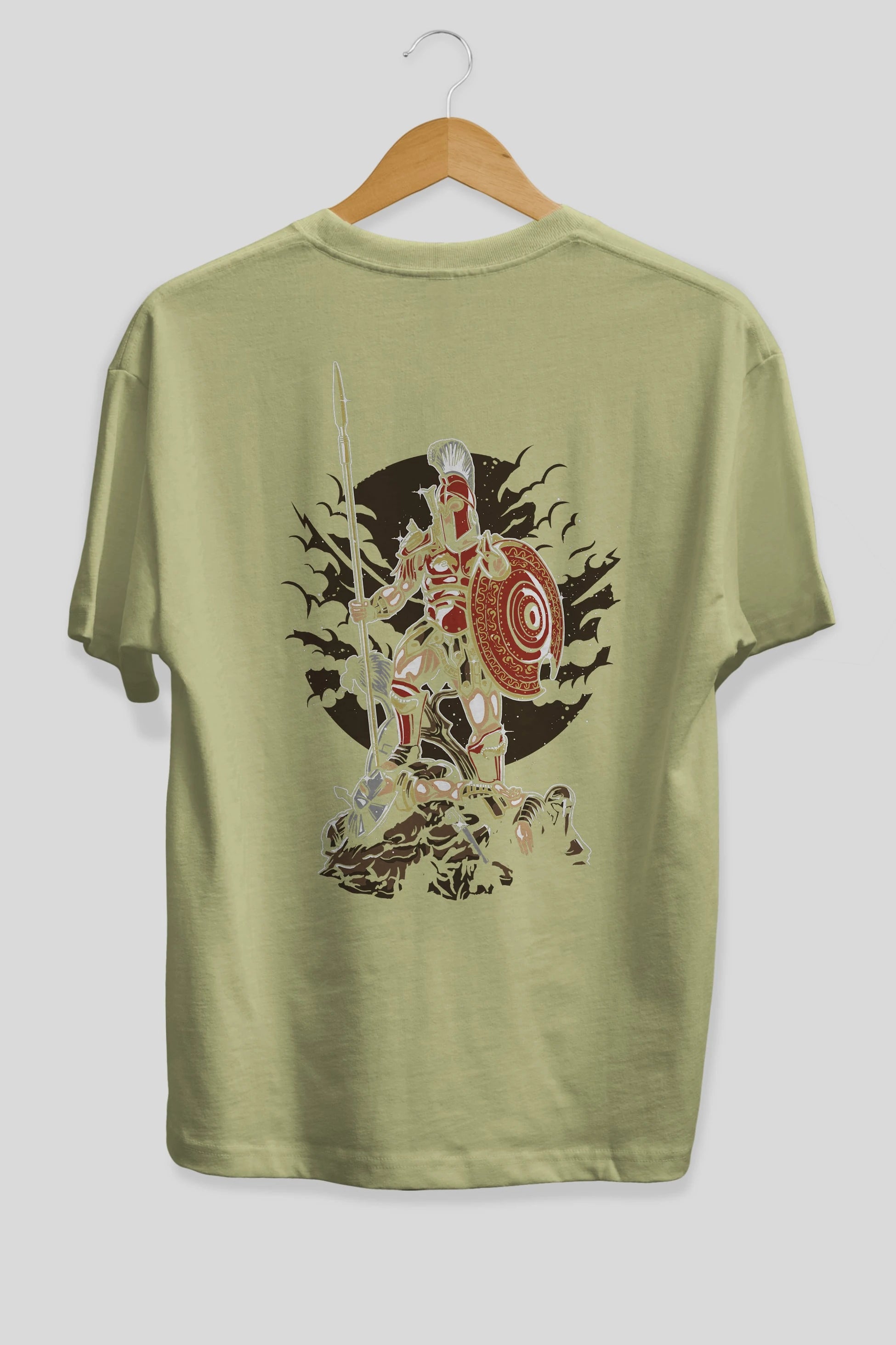 Sparta Arka Baskılı Oversize t-shirt Erkek Kadın Unisex %100 Pamuk