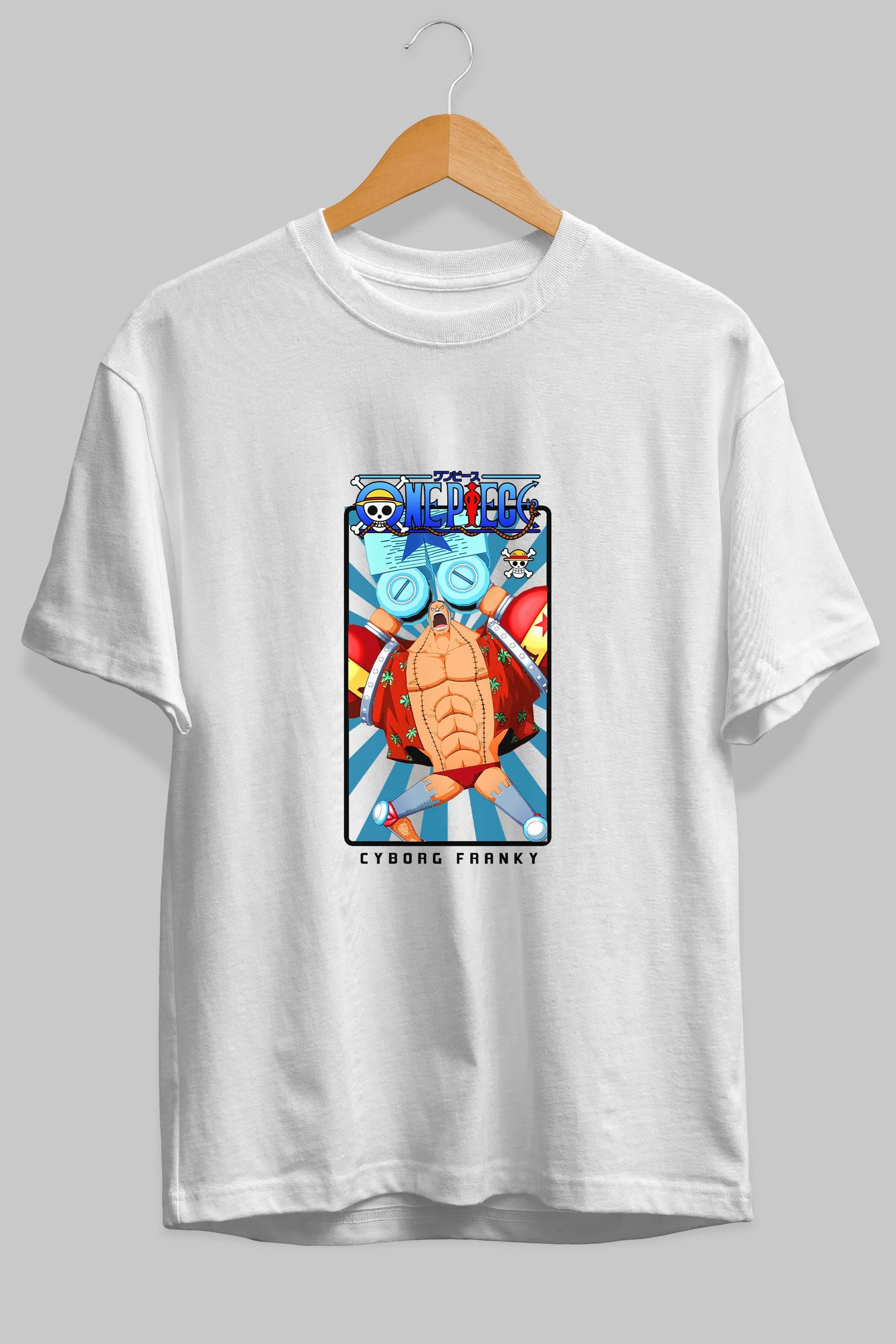 Franky Anime Ön Baskılı Oversize t-shirt Erkek Kadın Unisex