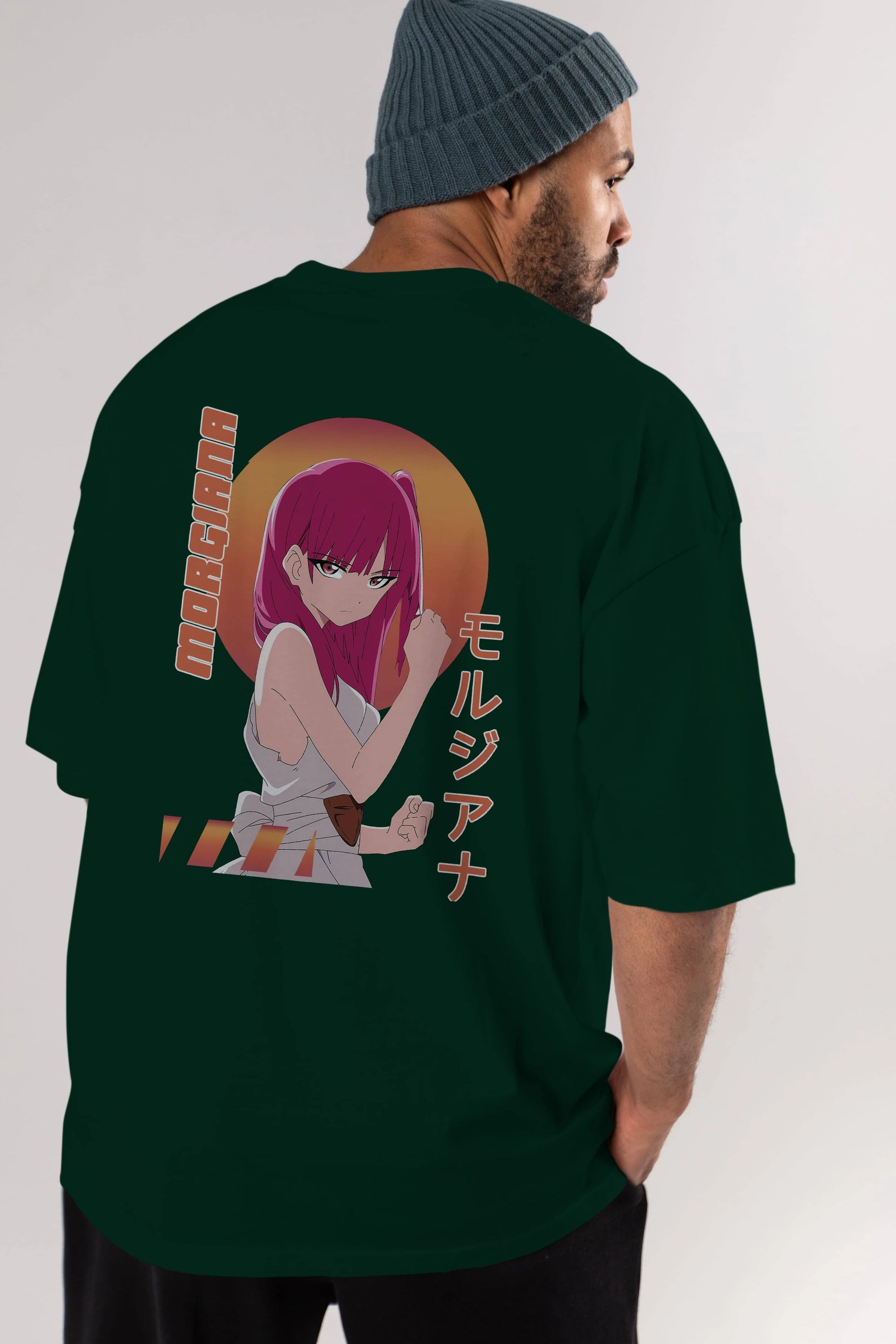 Morgiana 5 Anime Arka Baskılı Oversize t-shirt Erkek Kadın Unisex