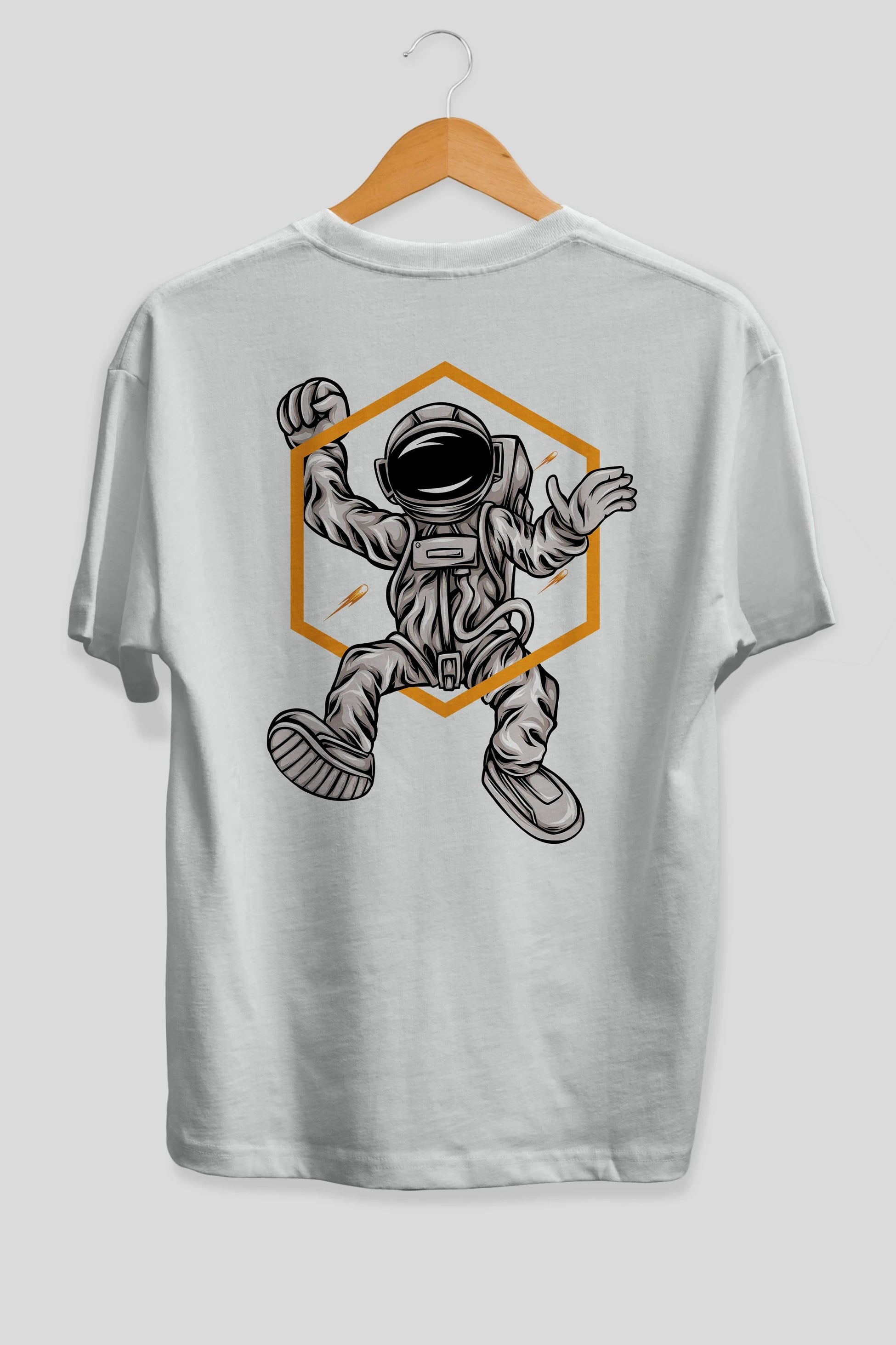 Astrofun Arka Baskılı Oversize t-shirt Erkek Kadın Unisex