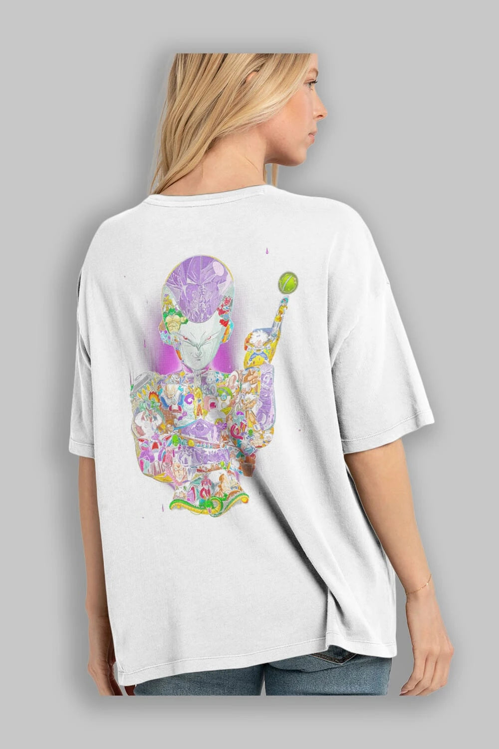 DRAGON BALL ART (4) Anime Arka Baskılı Oversize t-shirt Erkek Kadın Unisex