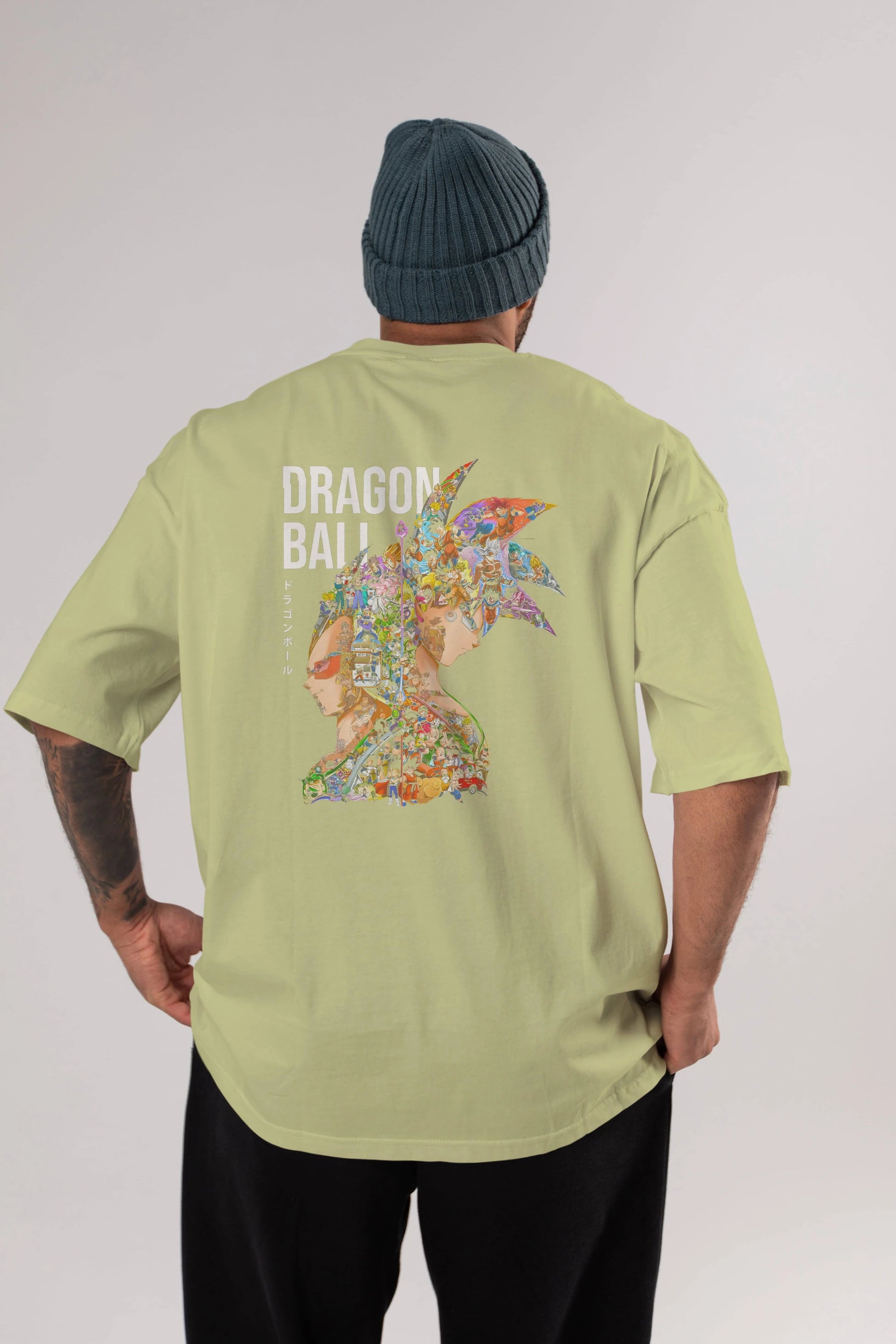DRAGON BALL ART (5) Anime Arka Baskılı Oversize t-shirt Erkek Kadın Unisex