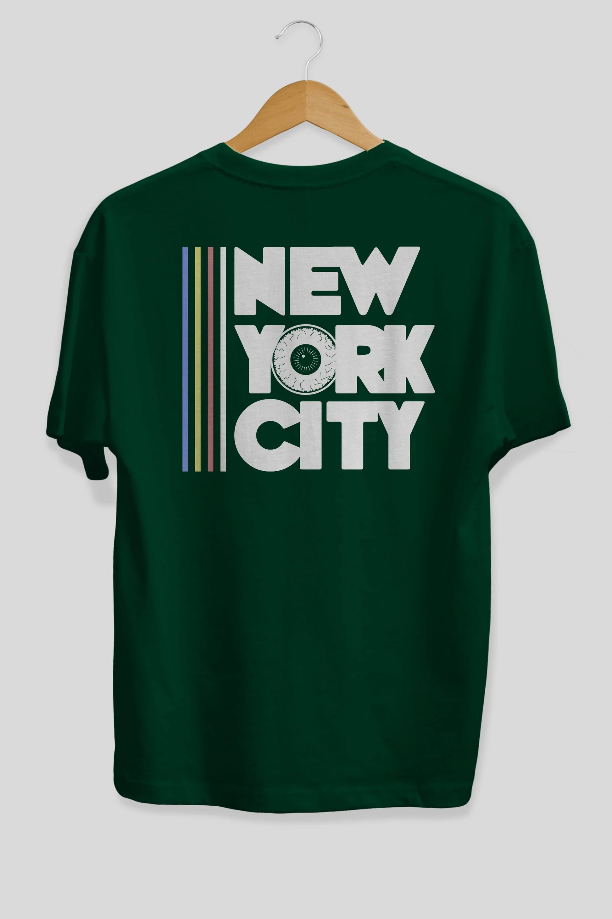 New York City Style Arka Baskılı Oversize t-shirt Erkek Kadın Unisex
