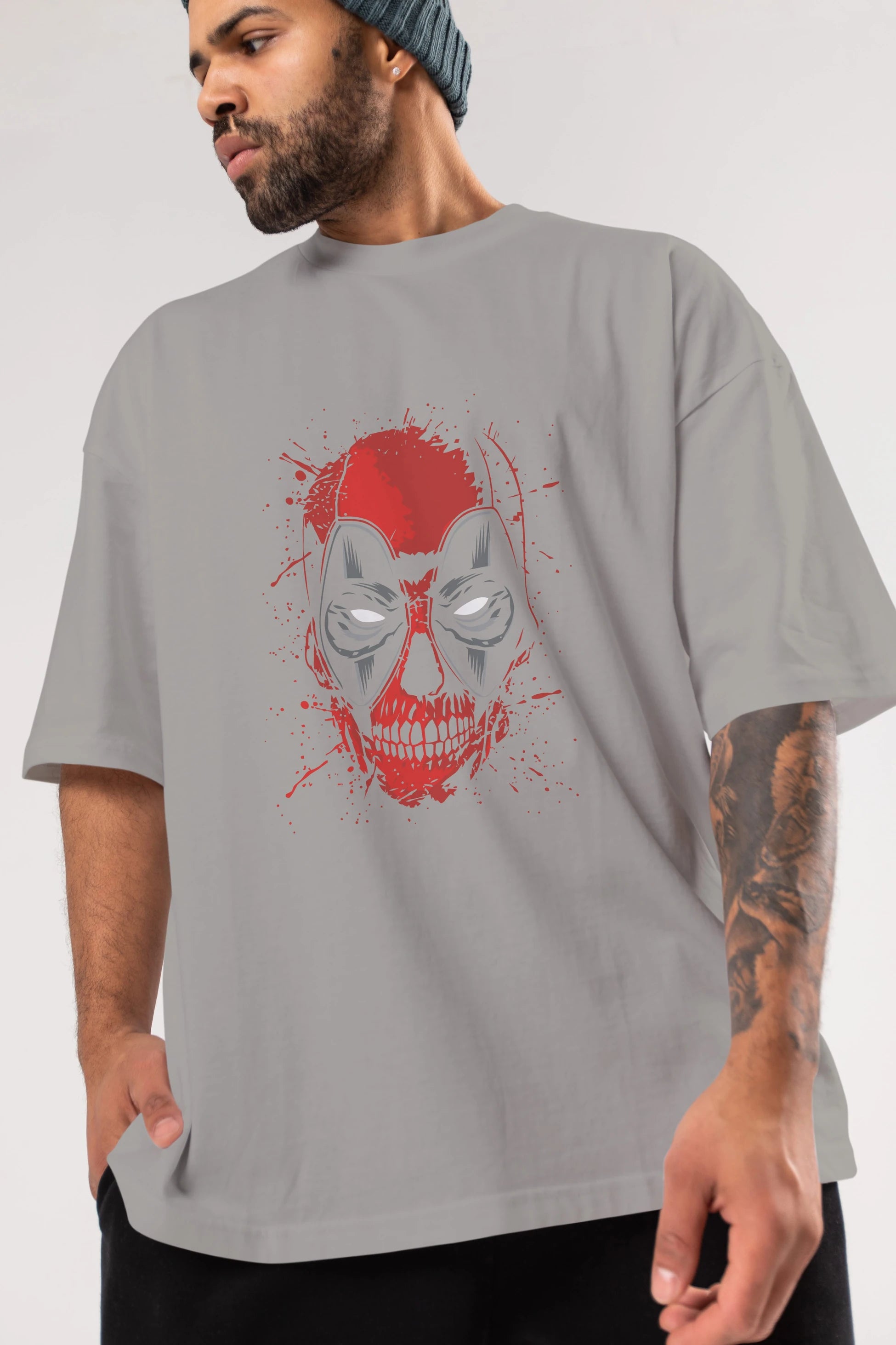 Deadpool (3) Ön Baskılı Oversize t-shirt Erkek Kadın Unisex %100 Pamuk Bisiklet Yaka tişort
