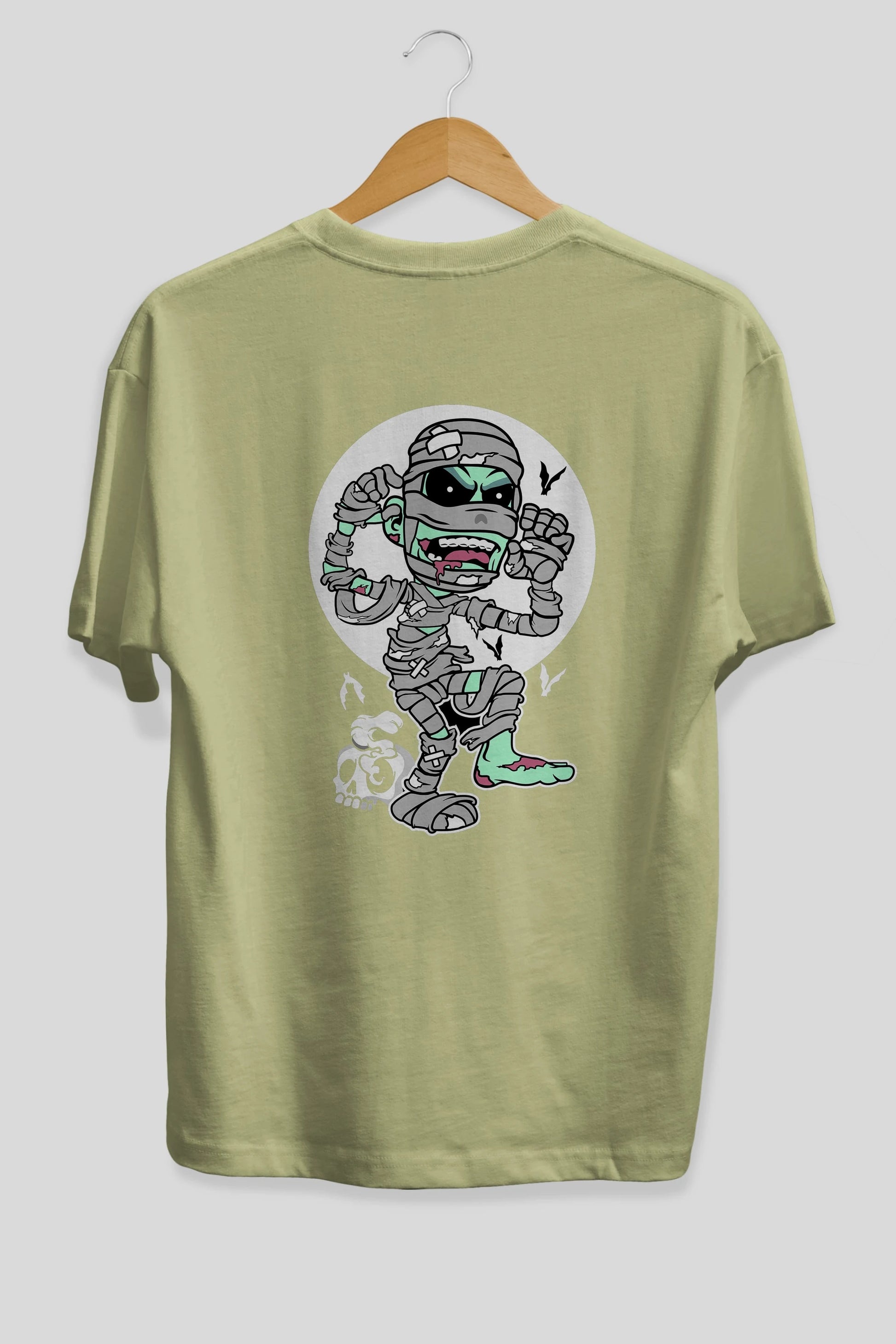 Mummy Arka Baskılı Oversize t-shirt Erkek Kadın Unisex %100 Pamuk tişort