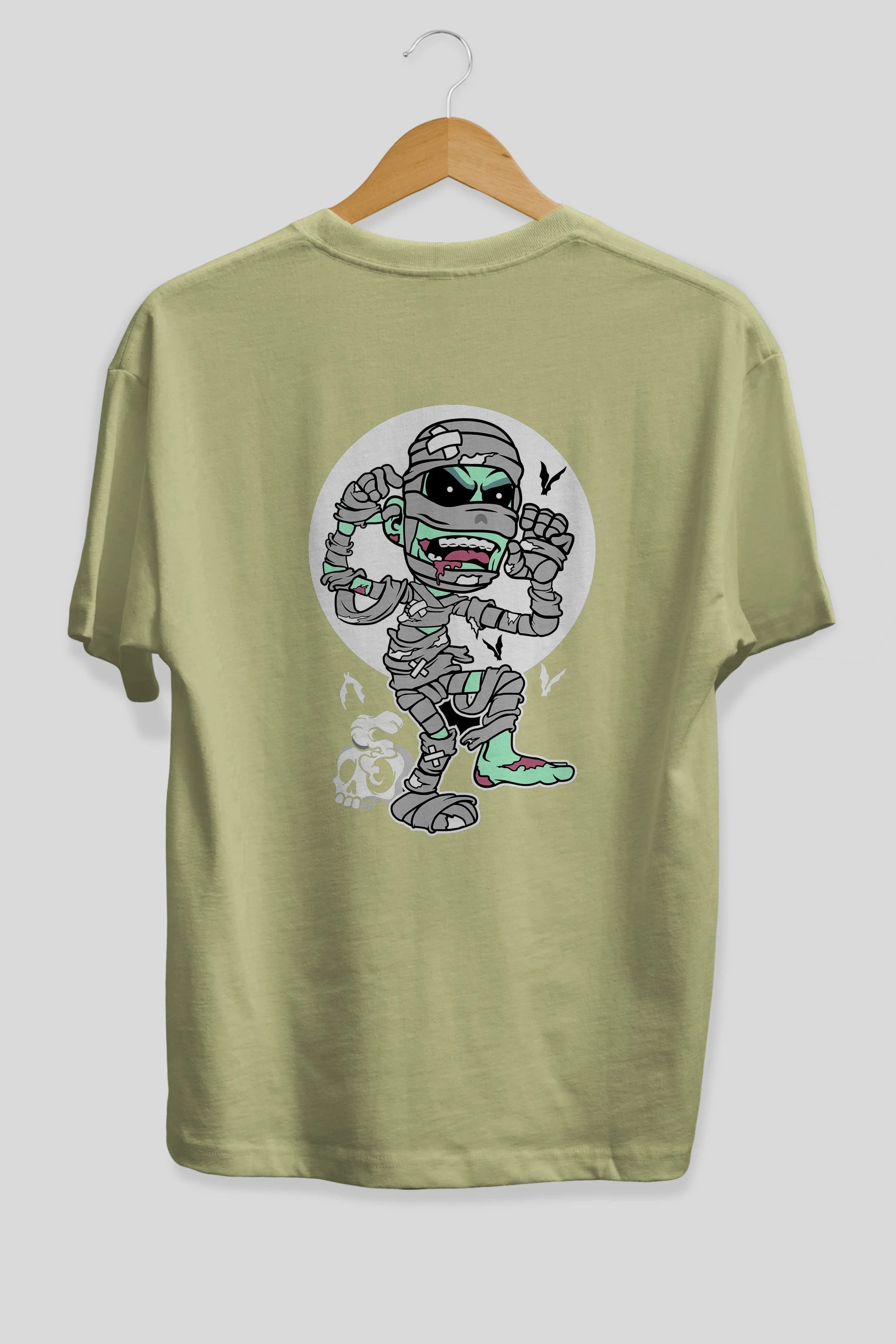 Mummy Arka Baskılı Oversize t-shirt Erkek Kadın Unisex %100 Pamuk tişort
