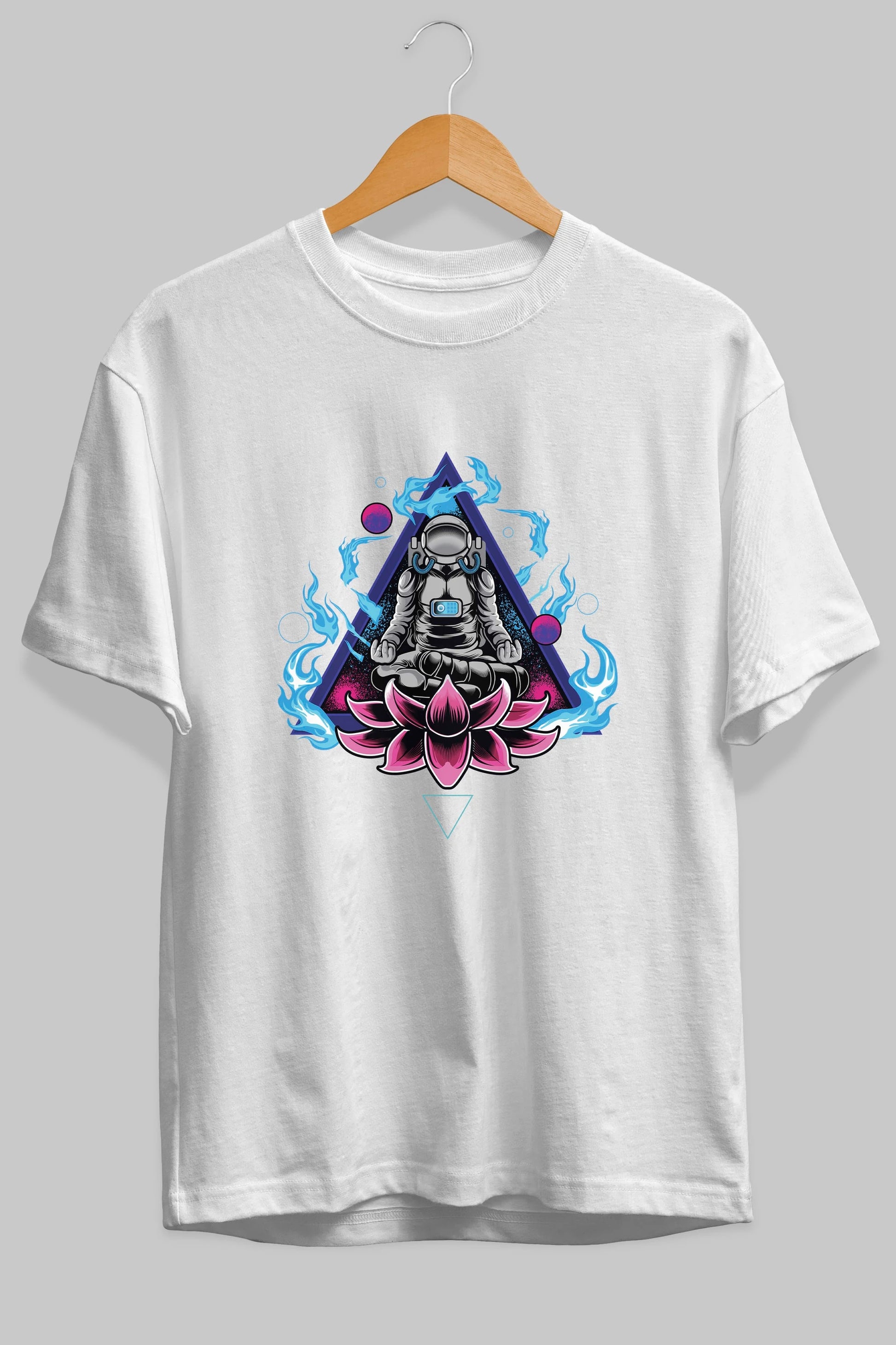 Astronaut Meditation (2) Ön Baskılı Oversize t-shirt Erkek Kadın Unisex