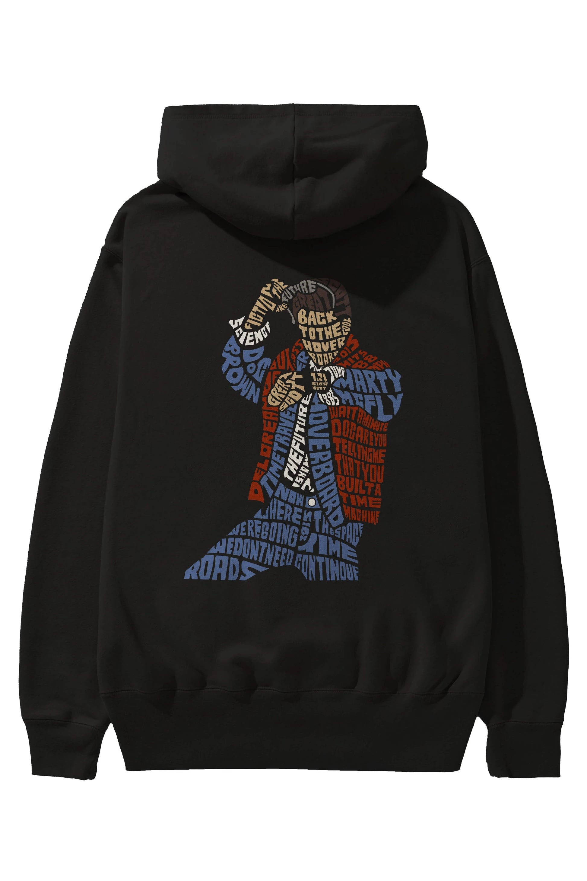 Back To The Hoverboard Arka Baskılı Hoodie Oversize Kapüşonlu Sweatshirt Erkek Kadın Unisex
