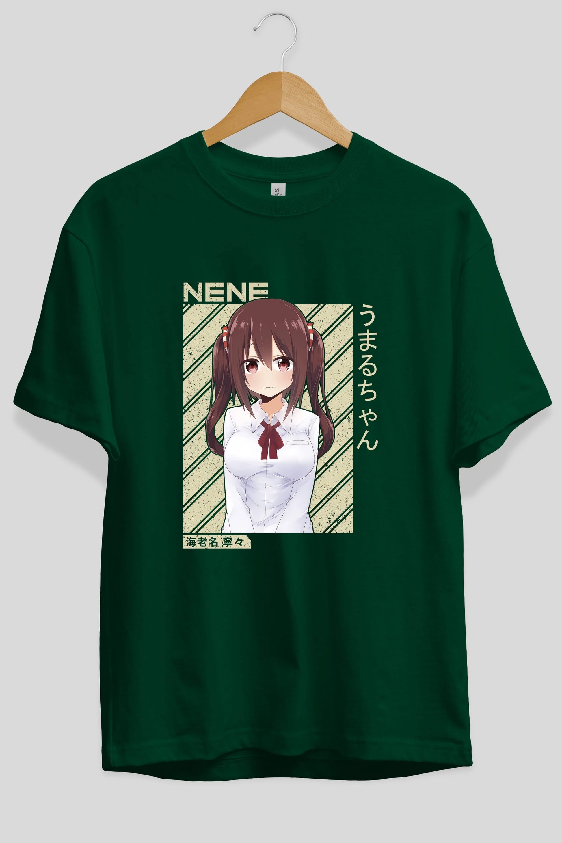 Nene Ebina 1 Anime Ön Baskılı Oversize t-shirt %100 pamuk Erkek Kadın Unisex