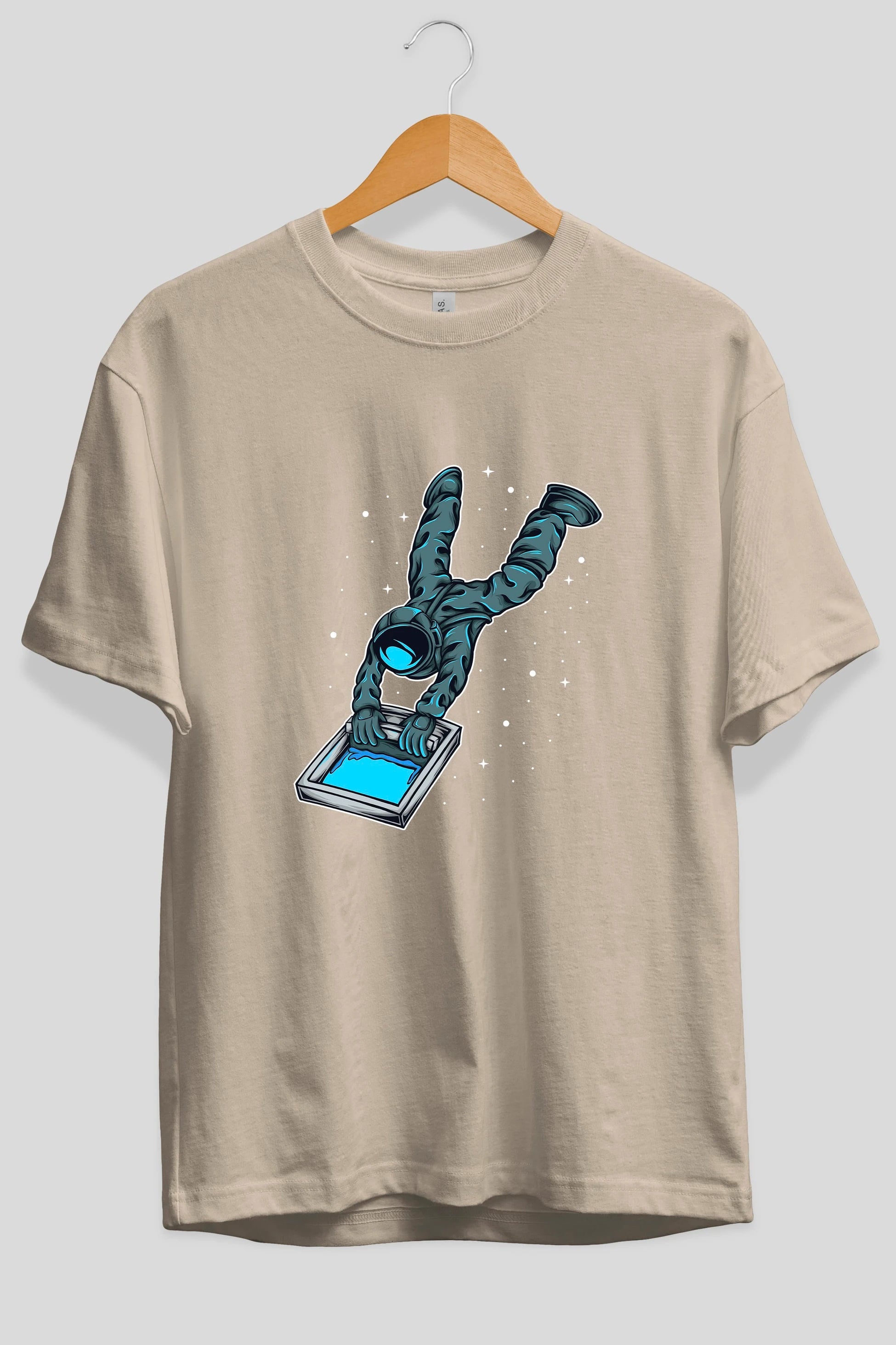 Astroscreen Ön Baskılı Oversize t-shirt Erkek Kadın Unisex