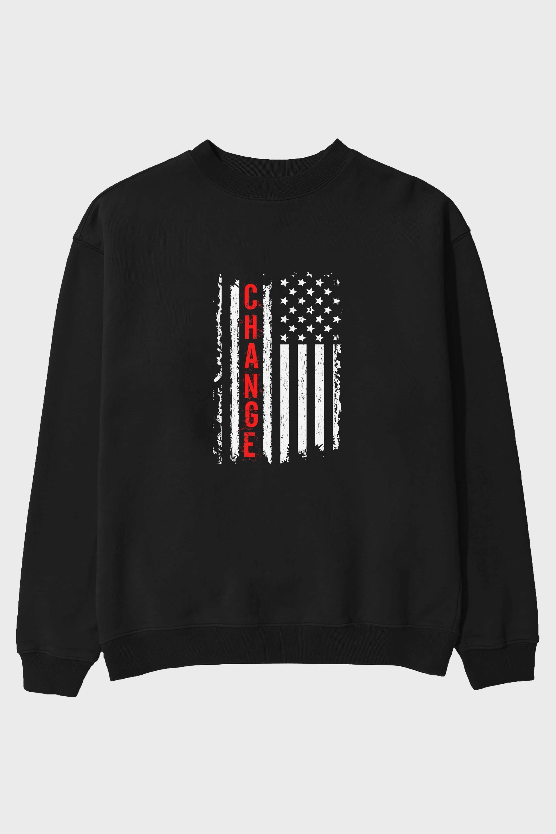 Change Ön Baskılı Oversize Sweatshirt Erkek Kadın Unisex