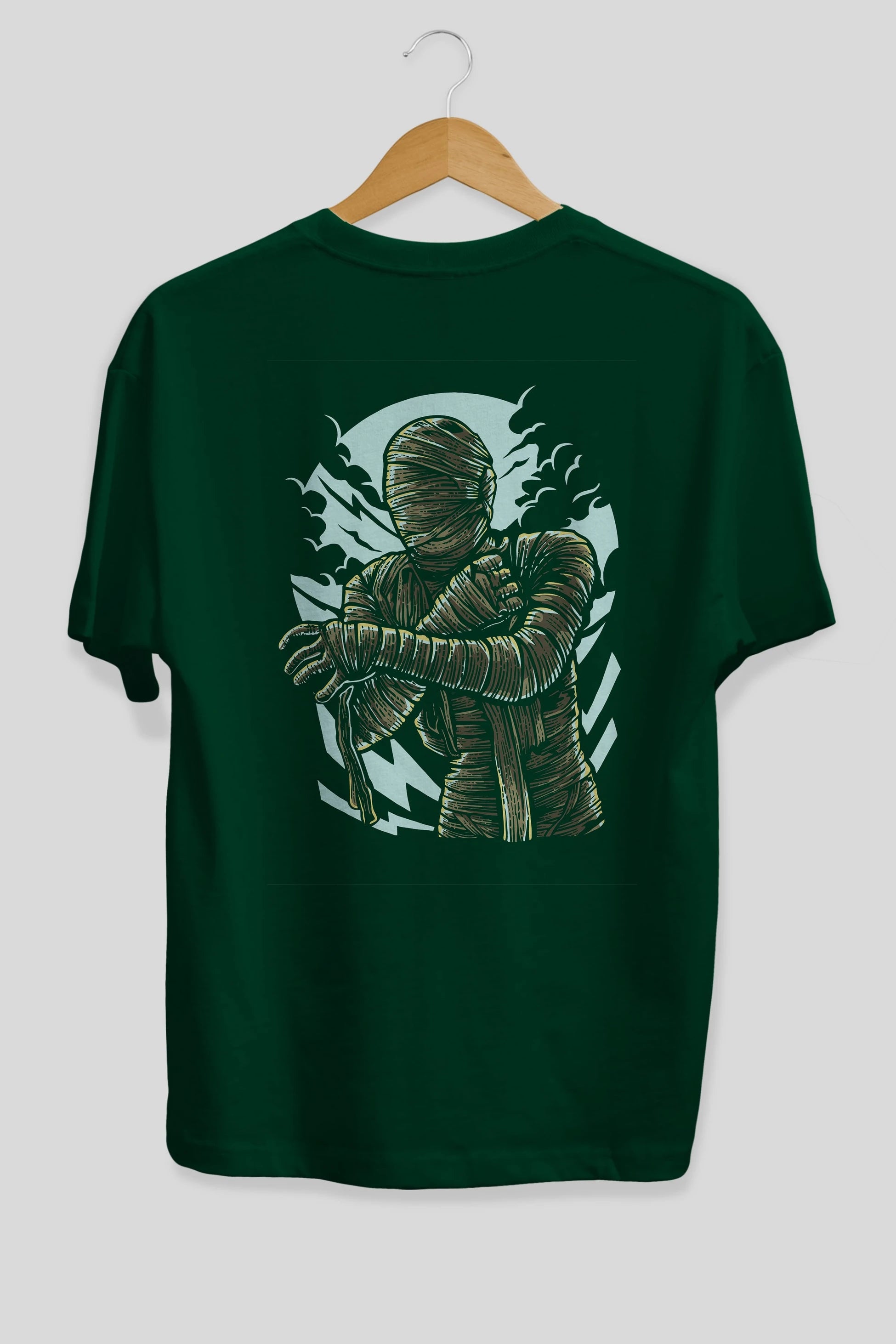 The Mummy Arka Baskılı Oversize t-shirt Erkek Kadın Unisex %100 Pamuk