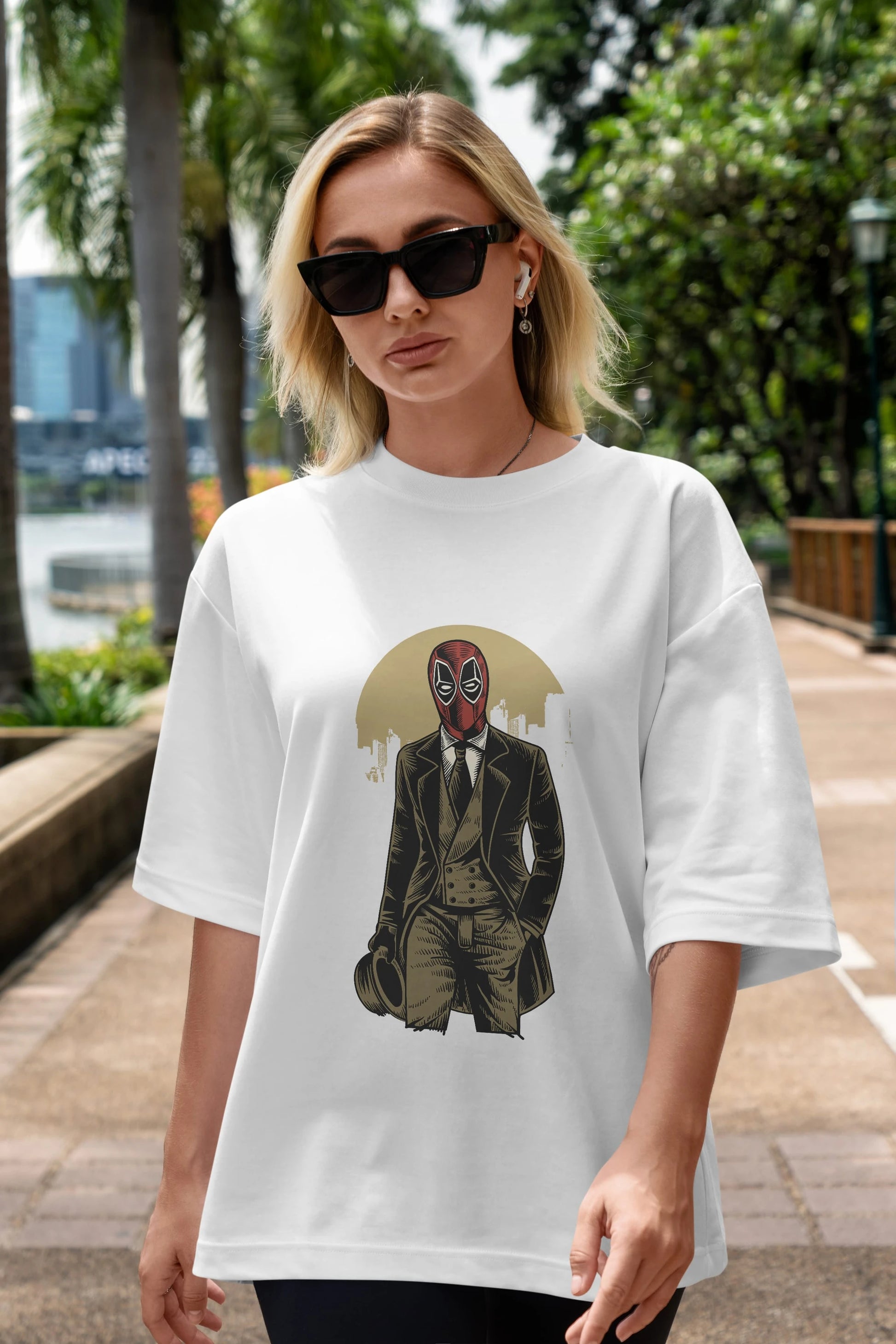 Classic Mercenary Ön Baskılı Oversize t-shirt Erkek Kadın Unisex %100 Pamuk tişort