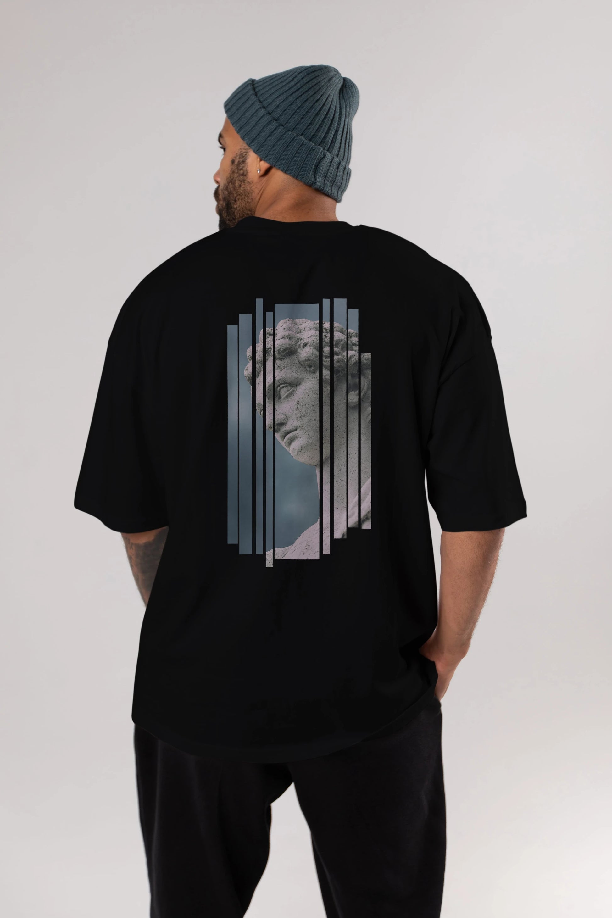 Aesthetic Sculpture Art Arka Baskılı Oversize t-shirt Erkek Kadın Unisex