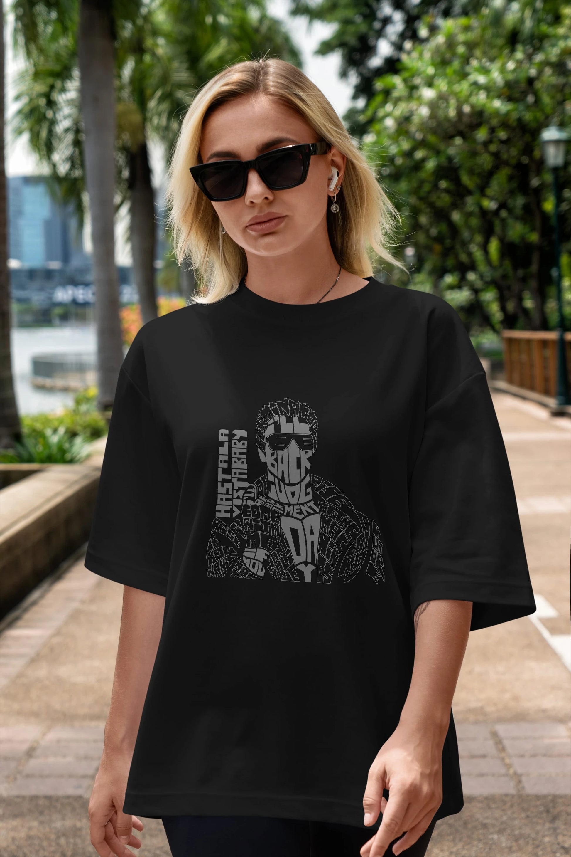 I_ll Be Back Ön Baskılı Oversize t-shirt %100 pamuk Erkek Kadın Unisex