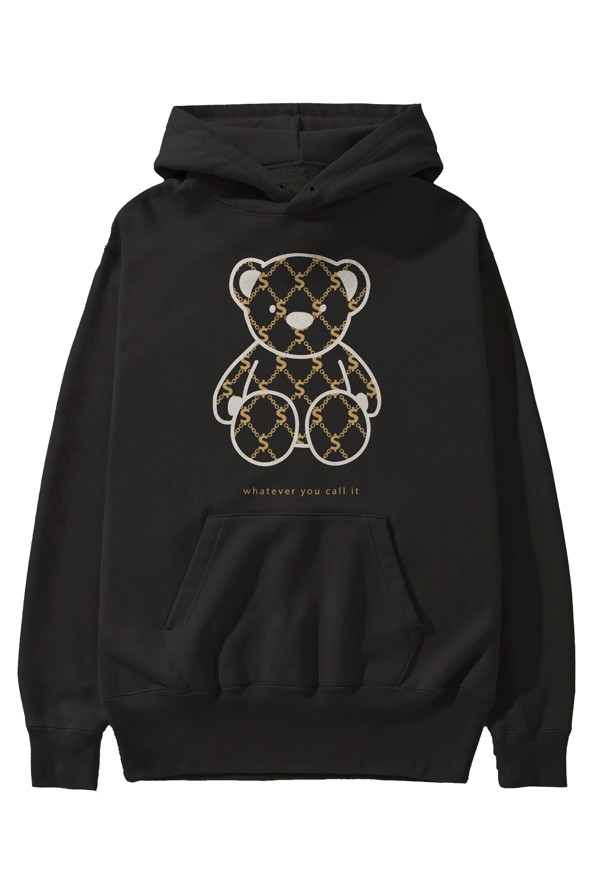 Whatever you Bear Ön Baskılı Hoodie Oversize Kapüşonlu Sweatshirt Erkek Kadın Unisex
