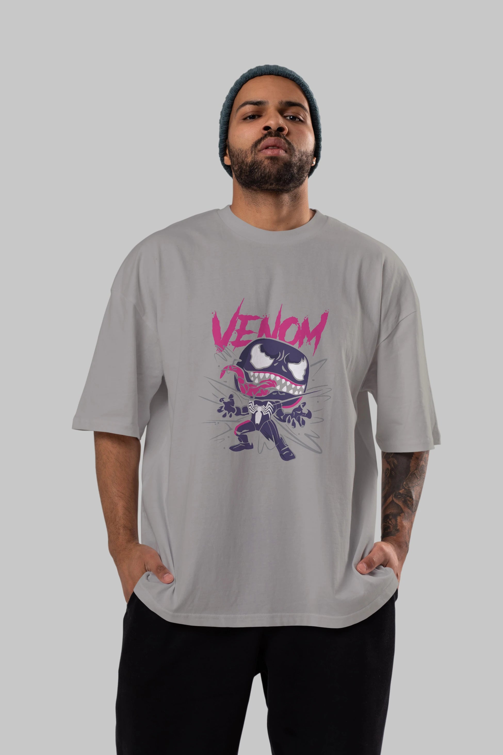 Venom (20) Ön Baskılı Oversize t-shirt Erkek Kadın Unisex %100 Pamuk Bisiklet Yaka tişort