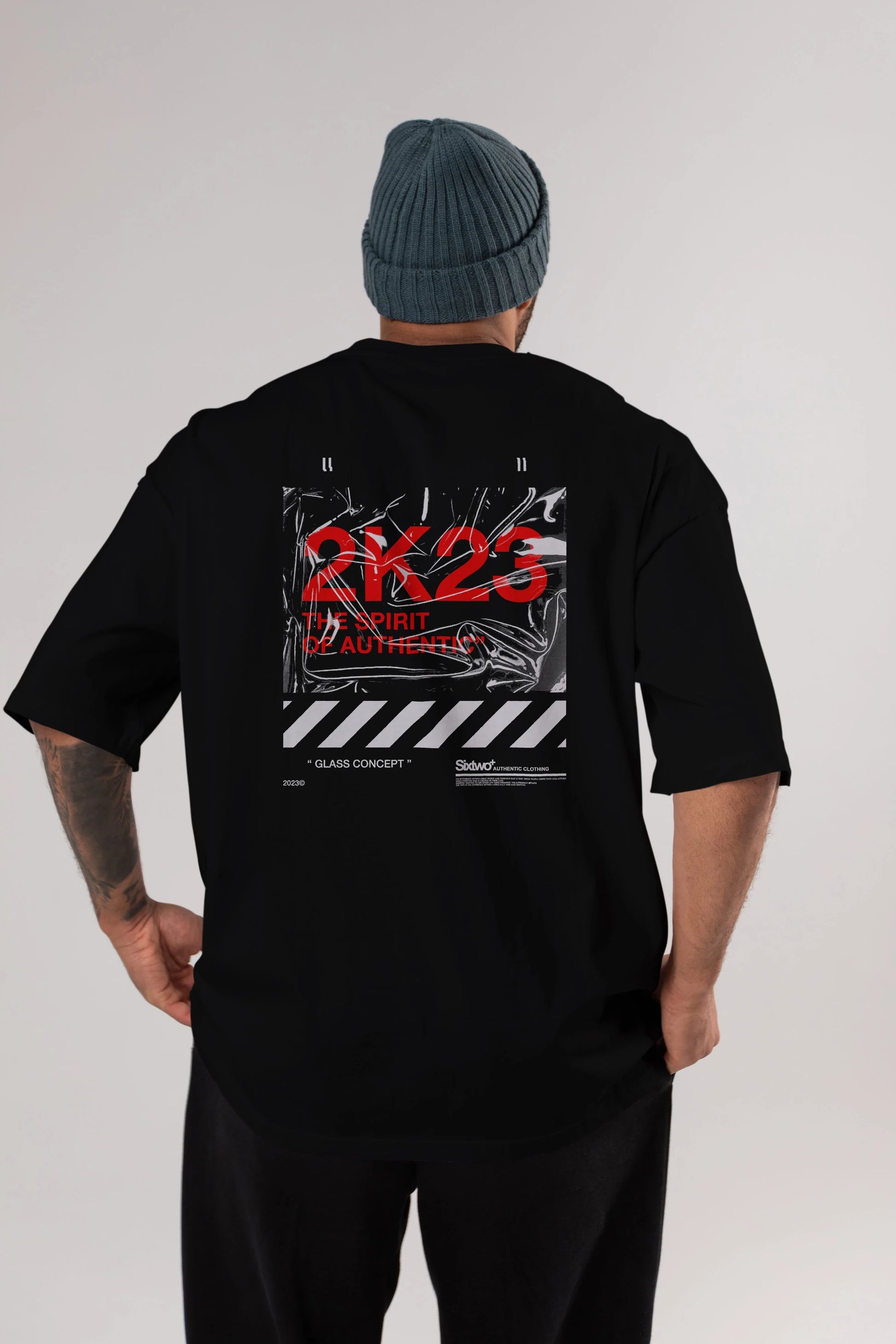 The Spirit Arka Baskılı Oversize t-shirt Erkek Kadın Unisex