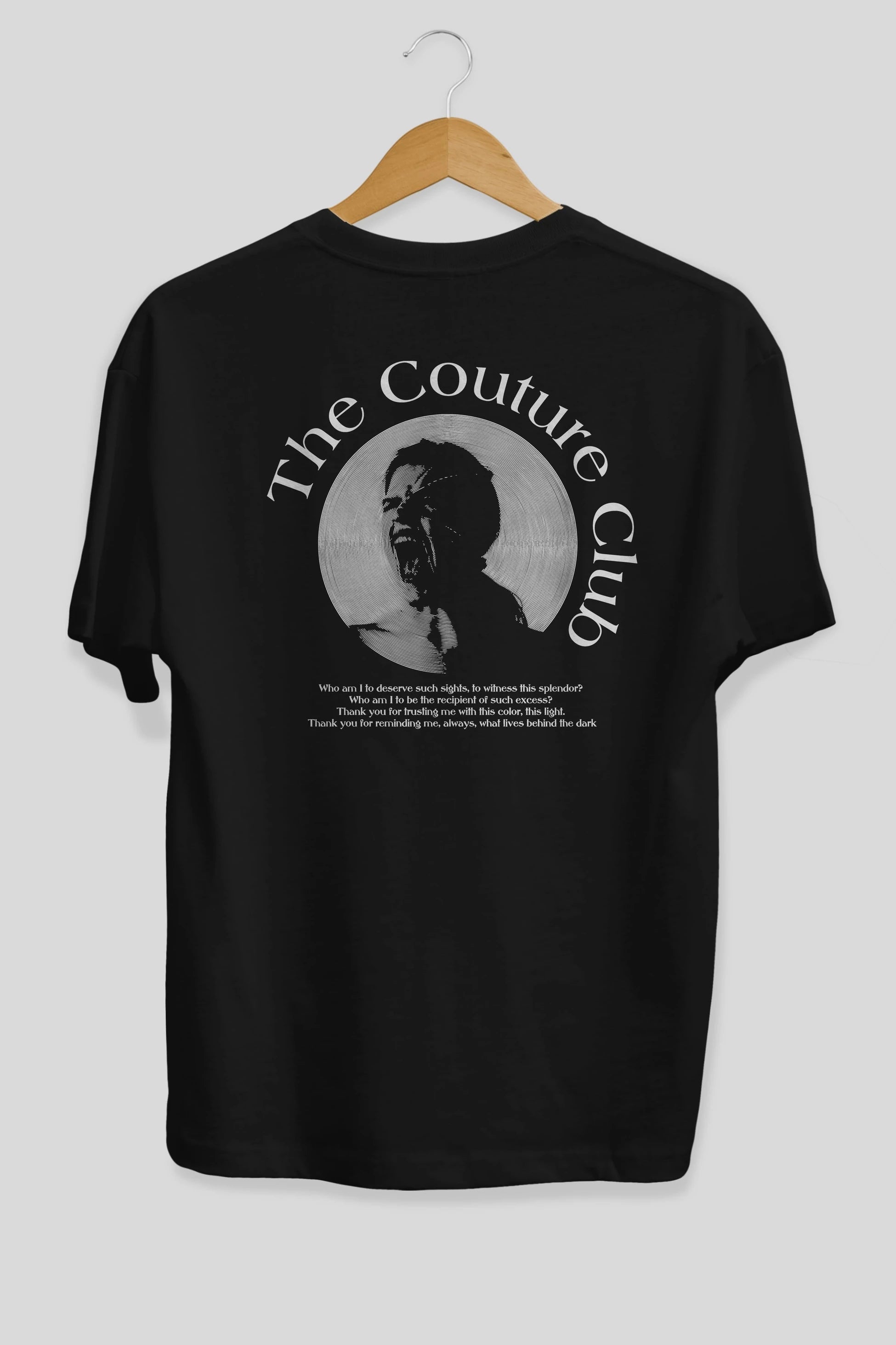 The Couture Club Arka Baskılı Oversize t-shirt Erkek Kadın Unisex