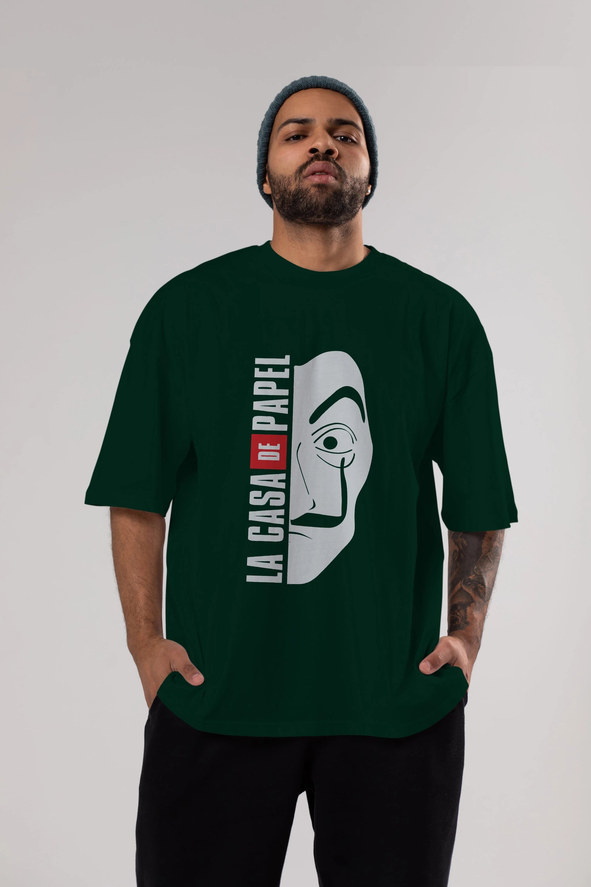 La Casa De Papel (3) Ön Baskılı Oversize t-shirt Erkek Kadın Unisex %100 Pamuk Bisiklet Yaka tişort
