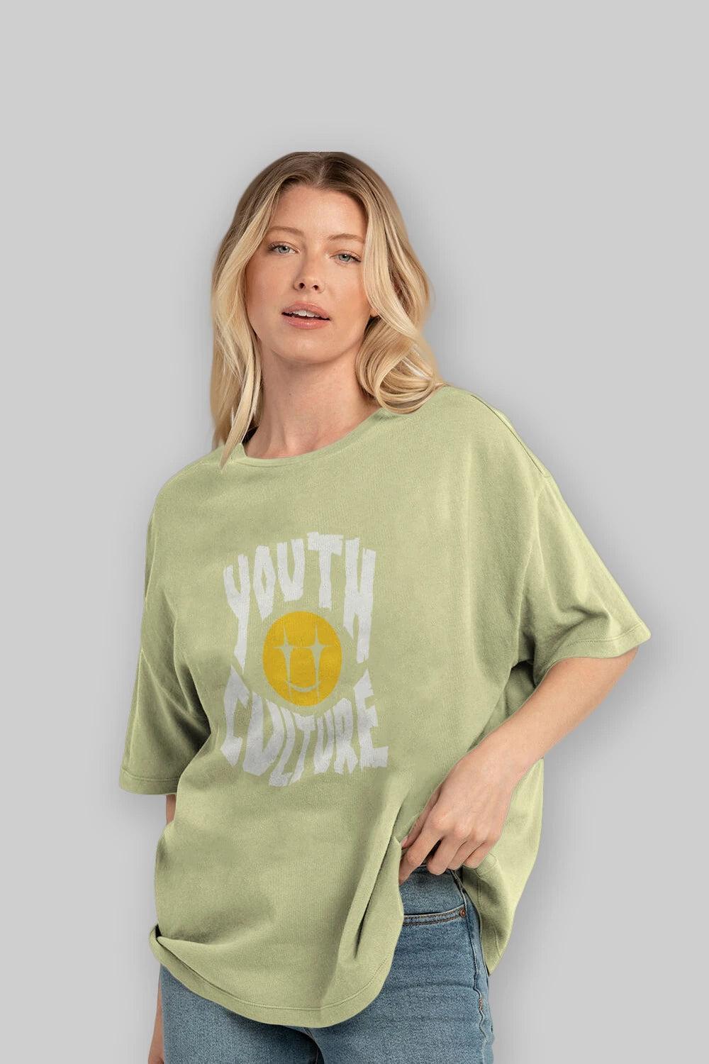 Youth Culture Ön Baskılı Oversize t-shirt Erkek Kadın Unisex