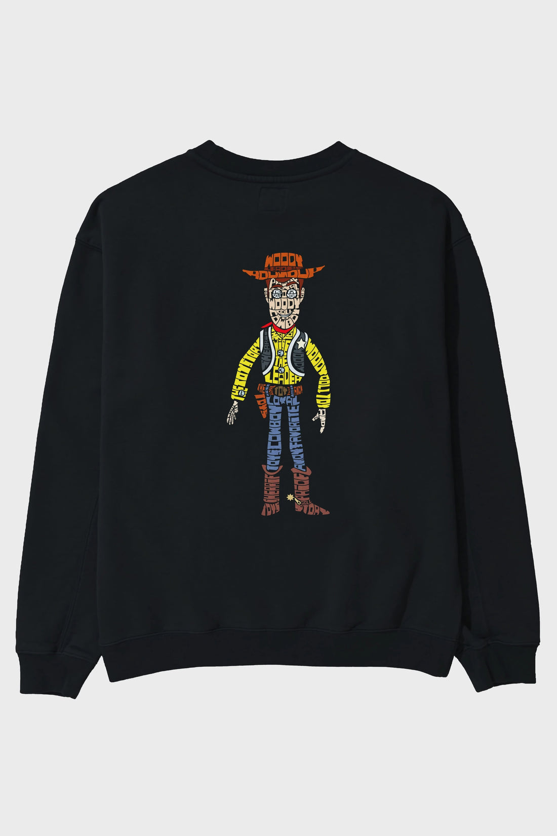 Woody Arka Baskılı Oversize Sweatshirt Erkek Kadın Unisex
