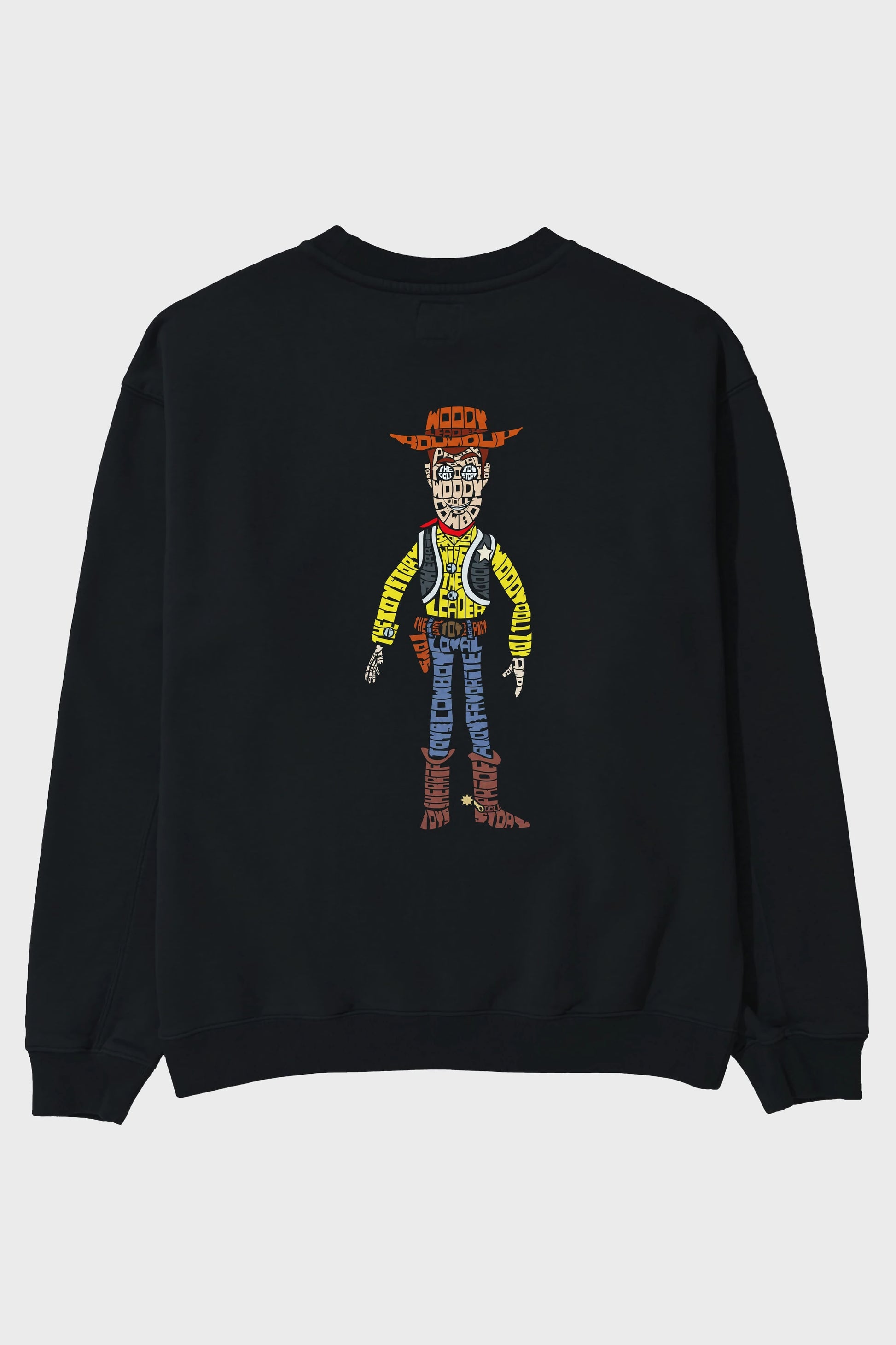 Woody Arka Baskılı Oversize Sweatshirt Erkek Kadın Unisex