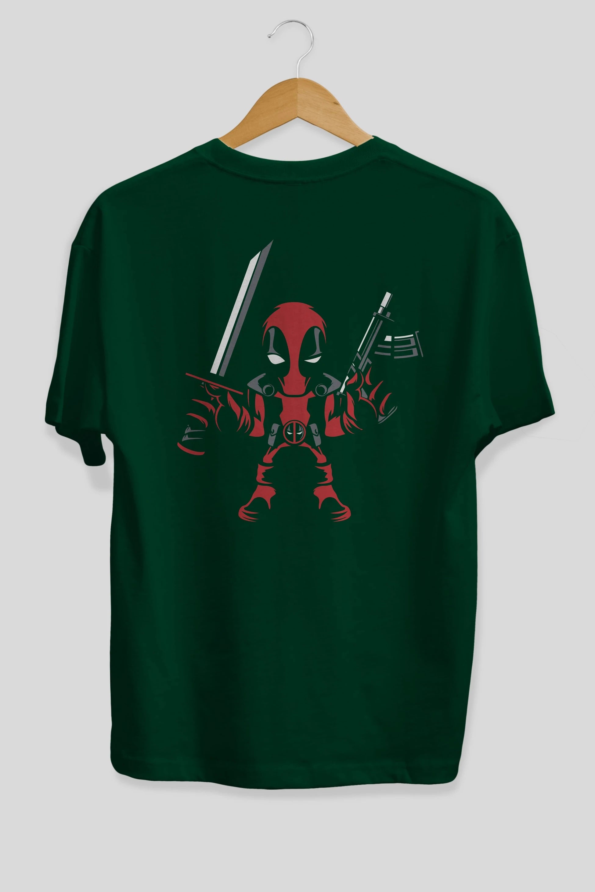 Deadpool (11) Arka Baskılı Oversize t-shirt Erkek Kadın Unisex %100 Pamuk Bisiklet Yaka tişort
