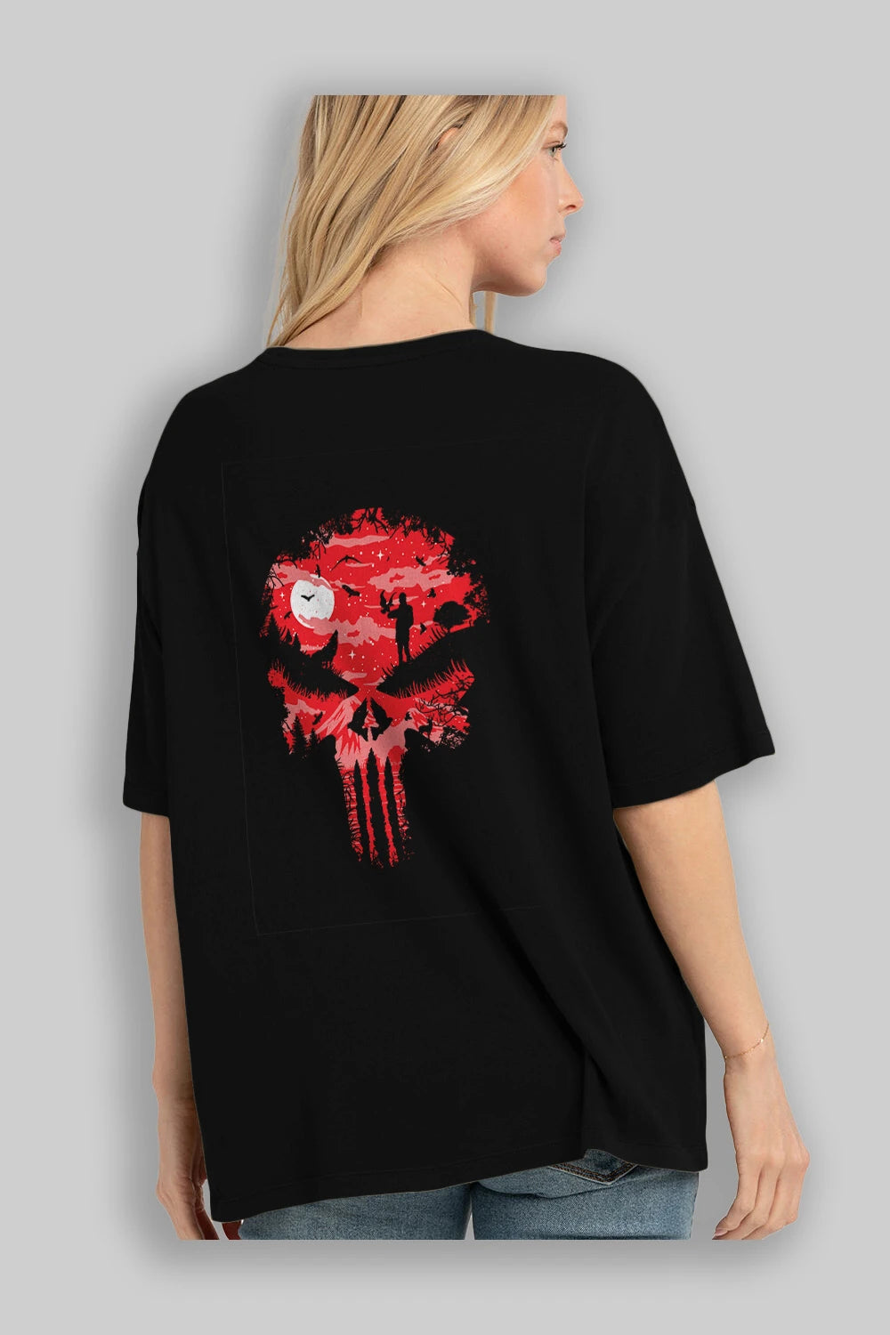 Stand And Bleed Arka Baskılı Oversize t-shirt %100 pamuk Erkek Kadın Unisex