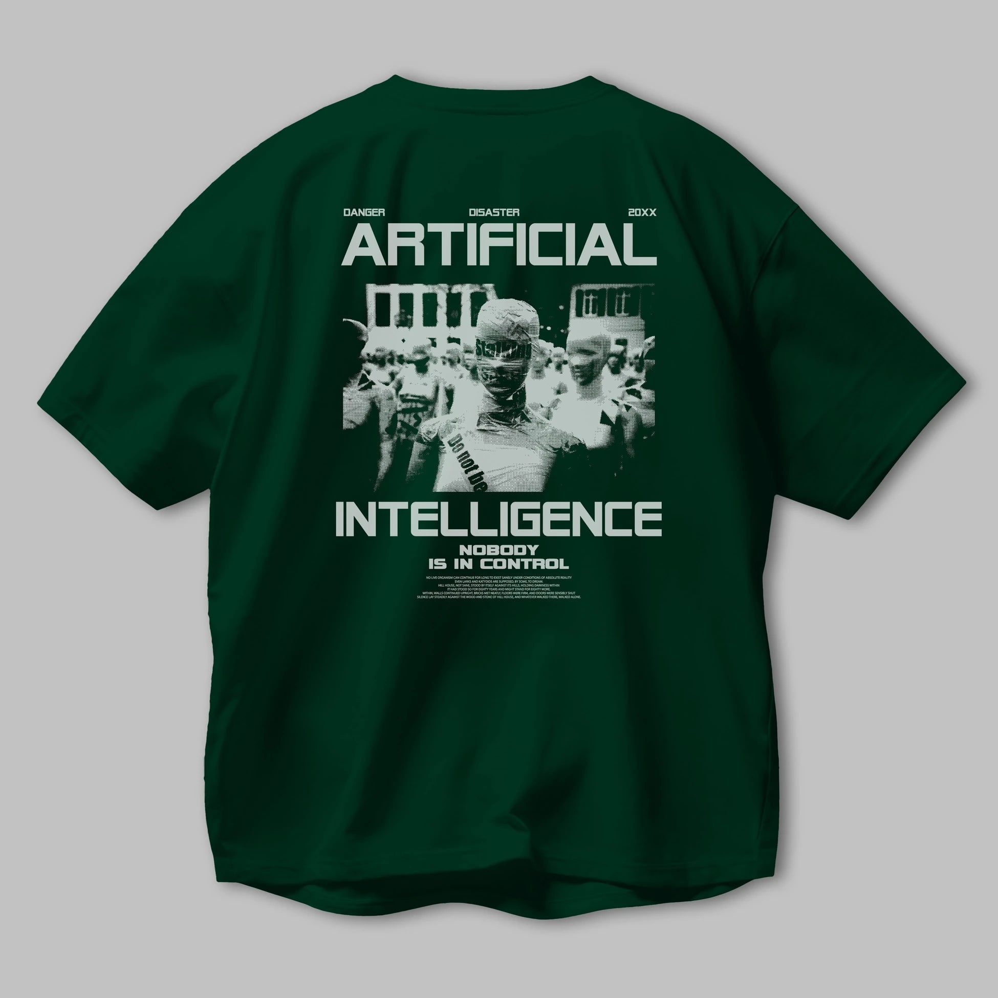 Artificial Intelligence Arka Baskılı Oversize t-shirt Erkek Kadın Unisex