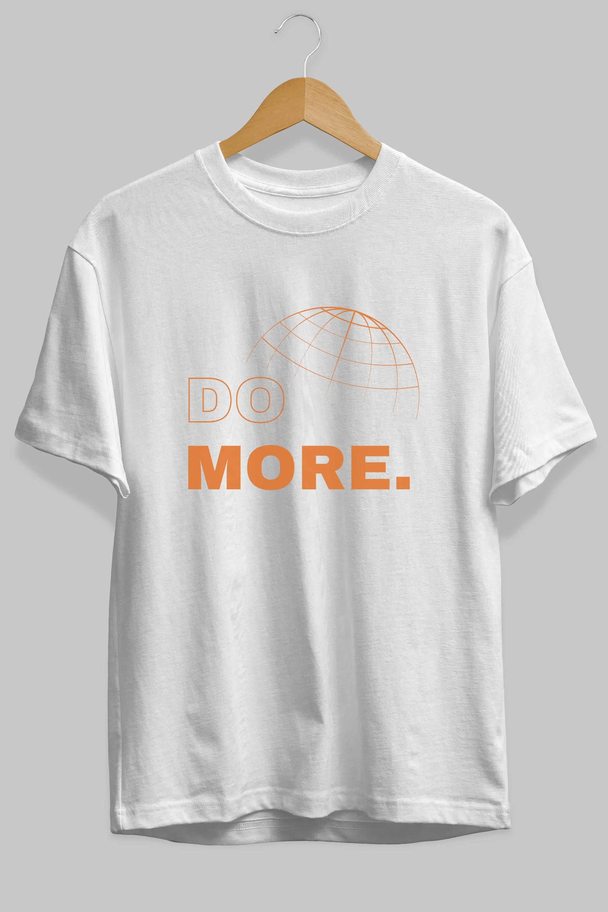 Do More Yazılı Ön Baskılı Oversize t-shirt Erkek Kadın Unisex