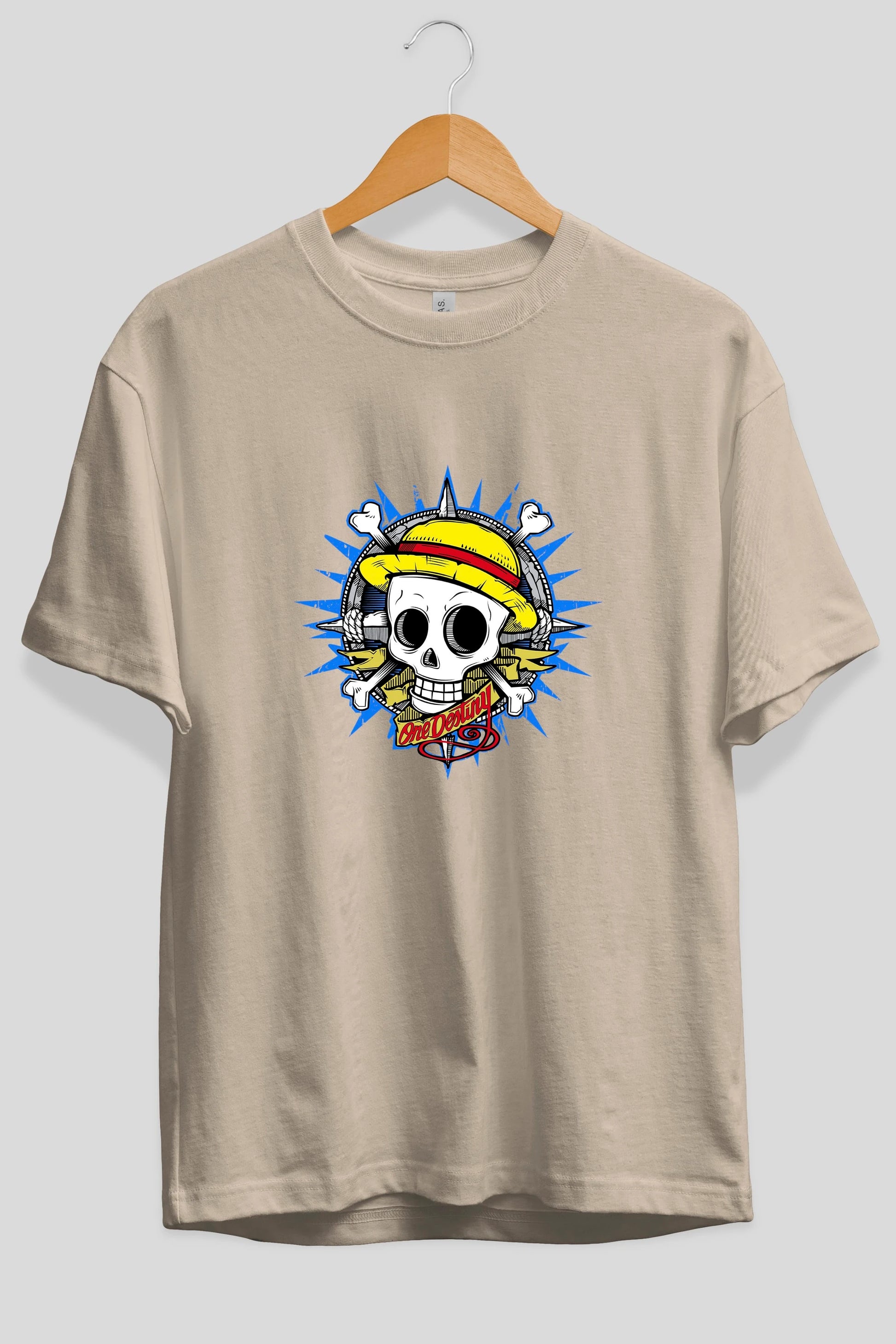 One destiny Anime Ön Baskılı Oversize t-shirt Erkek Kadın Unisex