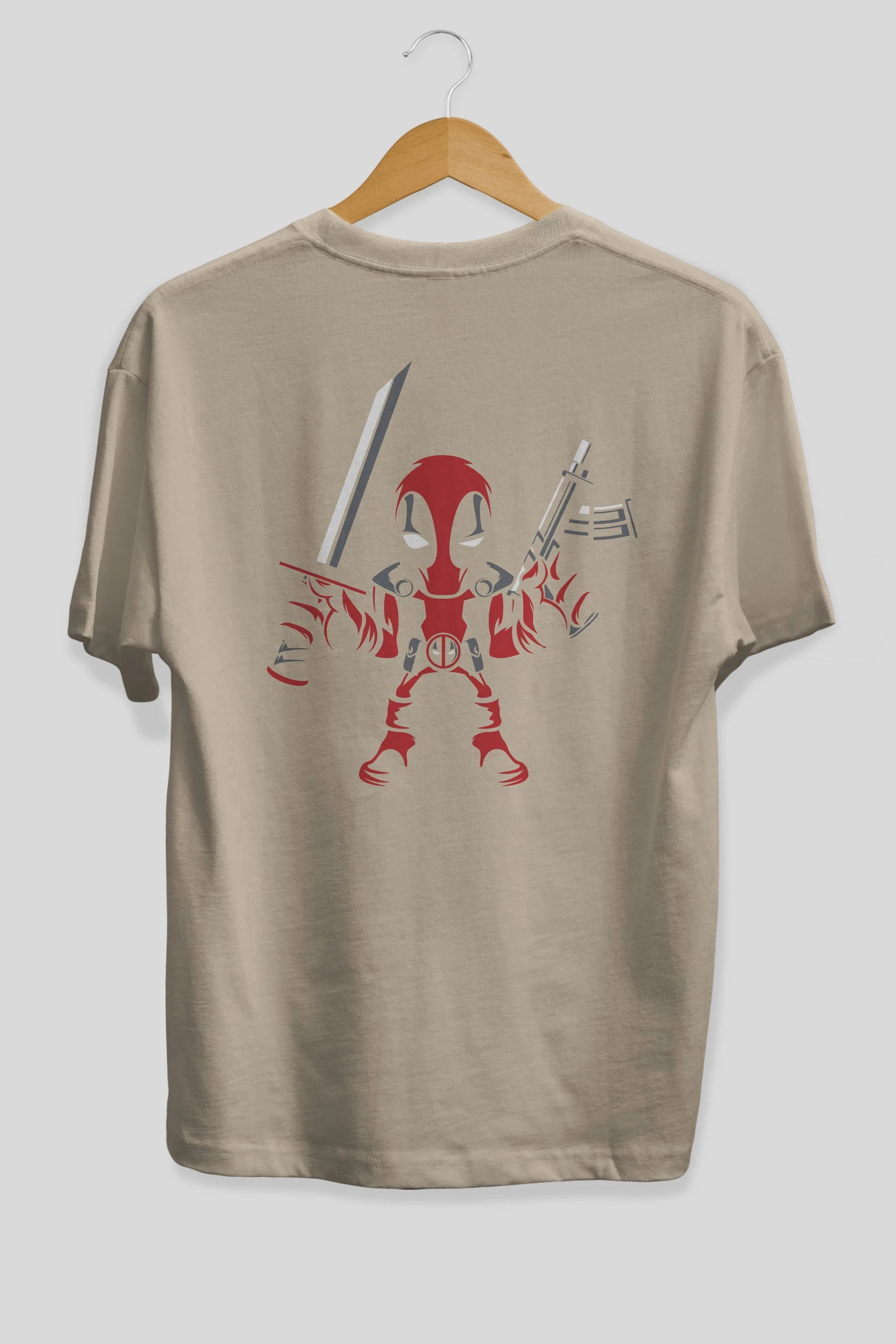 Deadpool (11) Arka Baskılı Oversize t-shirt Erkek Kadın Unisex %100 Pamuk Bisiklet Yaka tişort