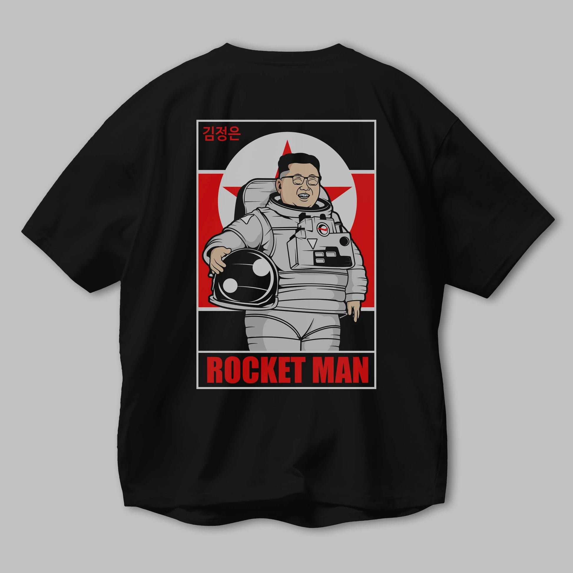 Astronot Kim Arka Baskılı Oversize t-shirt Erkek Kadın Unisex %100 Pamuk tişort