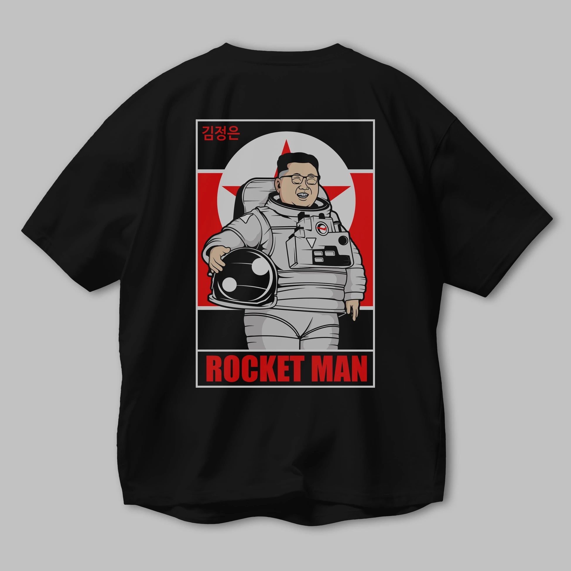 Astronot Kim Arka Baskılı Oversize t-shirt Erkek Kadın Unisex %100 Pamuk tişort