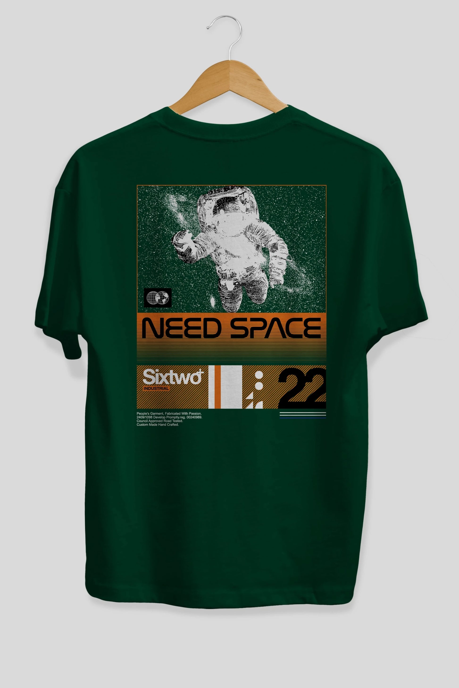 Need Space Arka Baskılı Oversize t-shirt Erkek Kadın Unisex