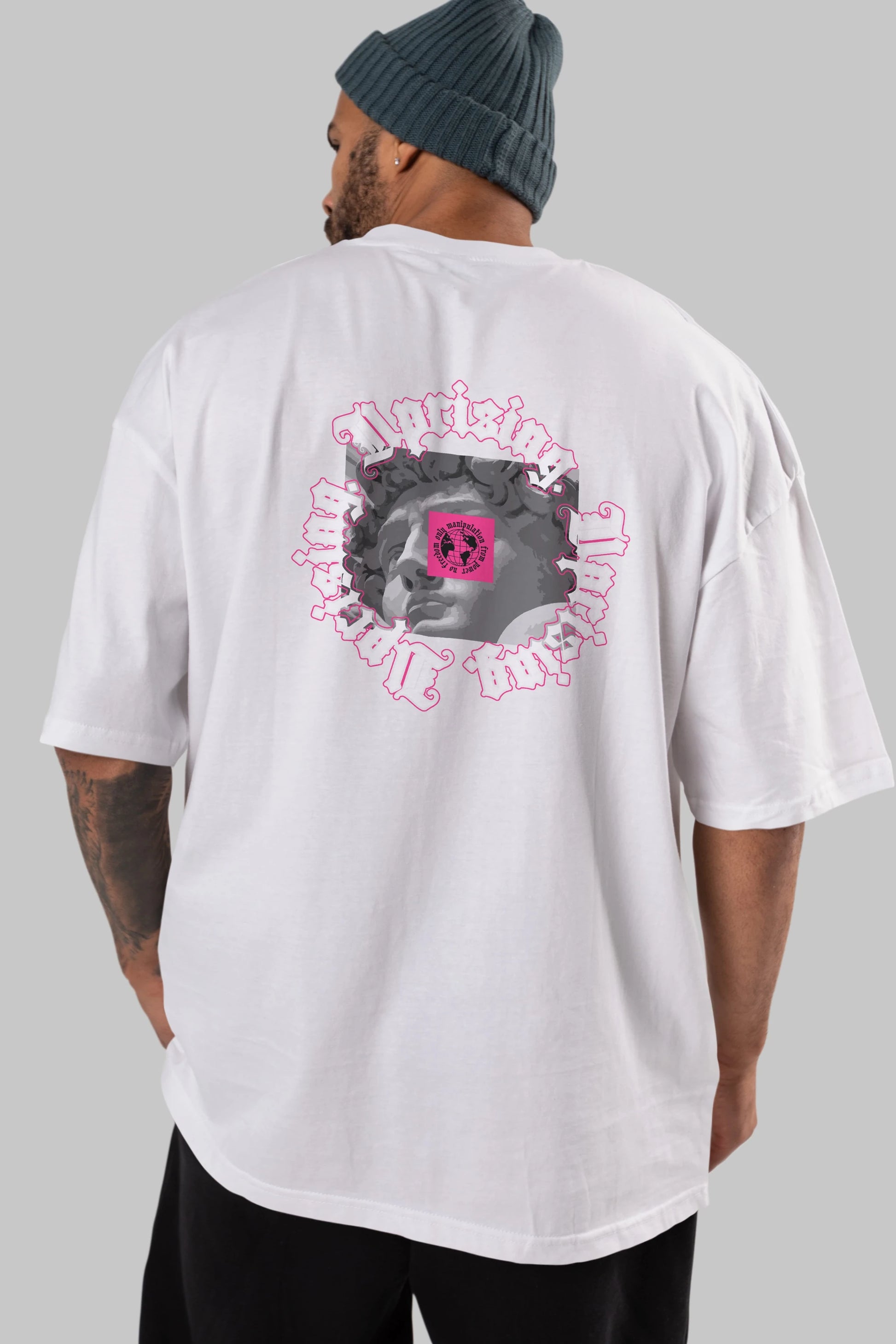 Uprising Arka Baskılı Oversize t-shirt Erkek Kadın Unisex
