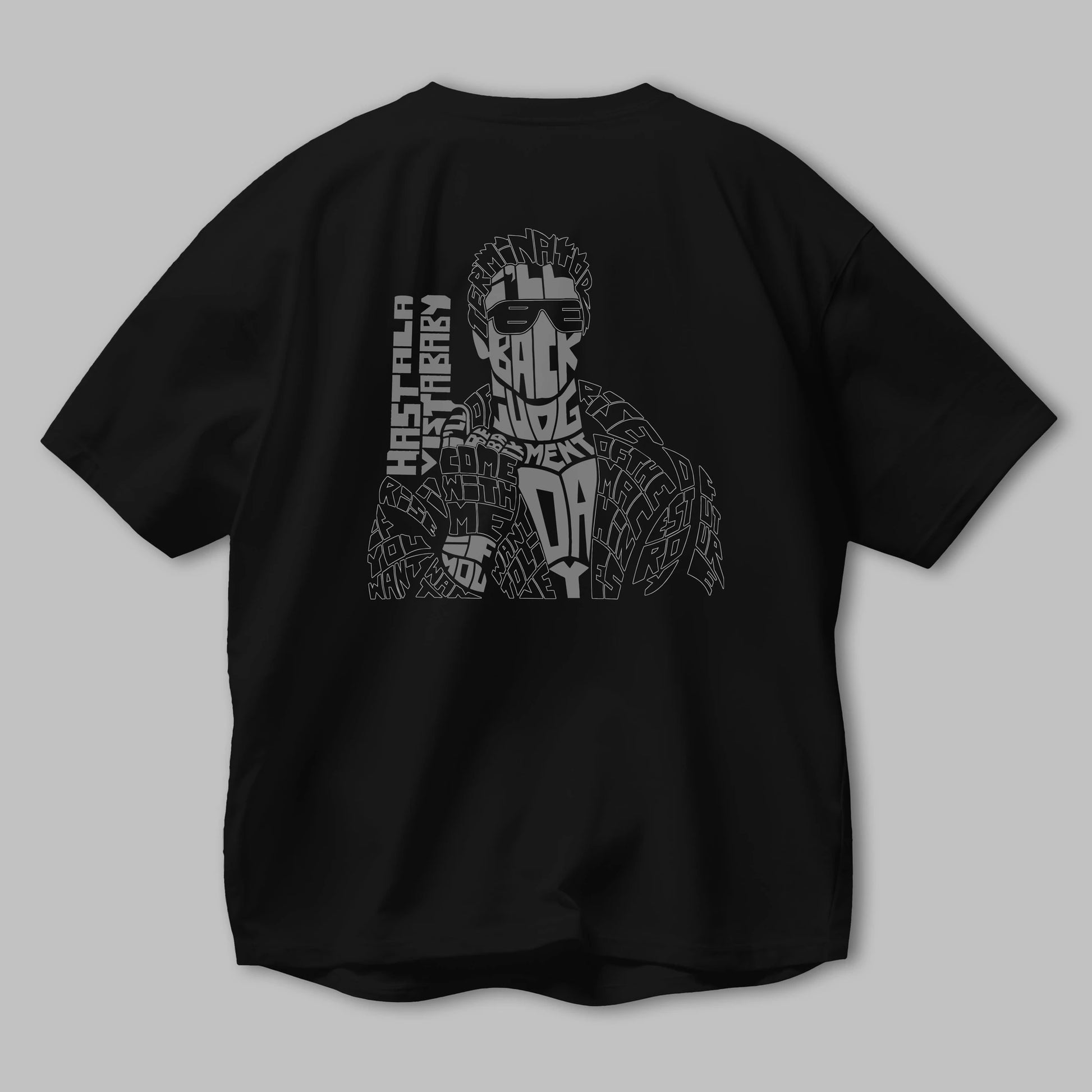 I_ll Be Back Arka Baskılı Oversize t-shirt %100 pamuk Erkek Kadın Unisex