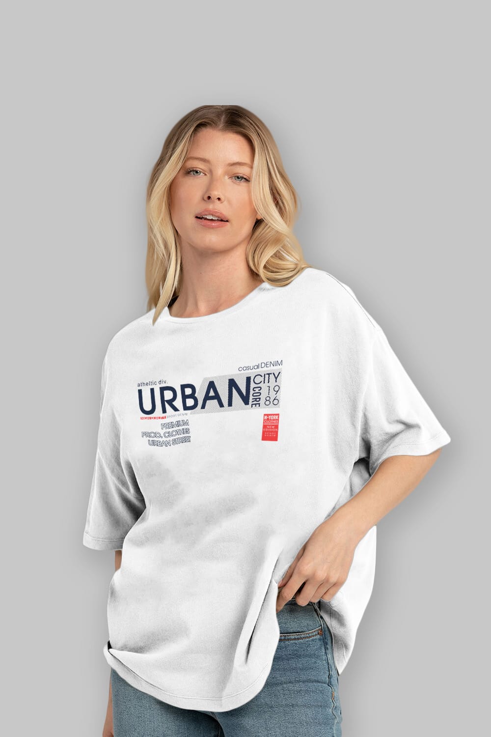 Urban Ön Baskılı Oversize t-shirt Erkek Kadın Unisex